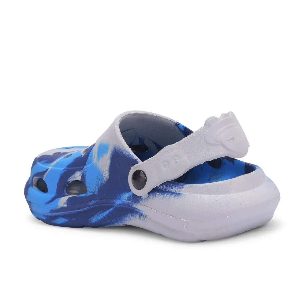 Lucy & Luke Navy Blue Slingback Clogs For Kids ALEX-02E By Liberty