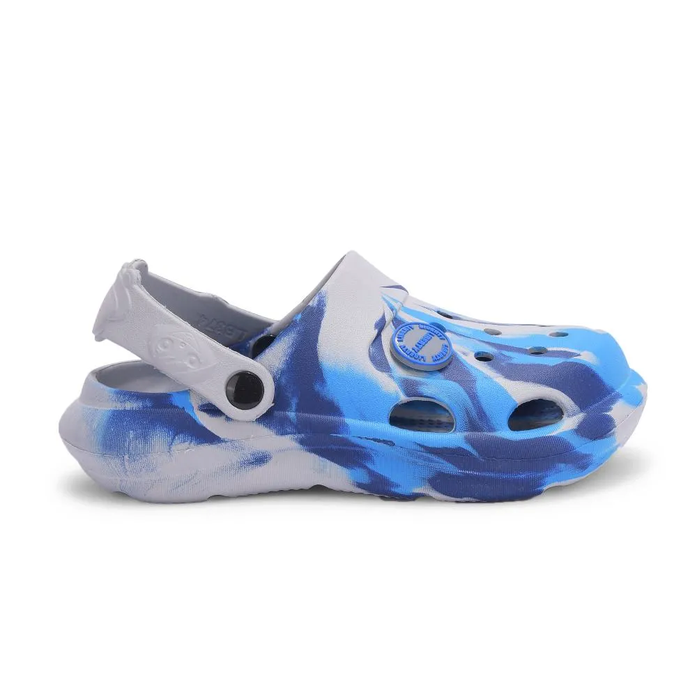 Lucy & Luke Navy Blue Slingback Clogs For Kids ALEX-02E By Liberty