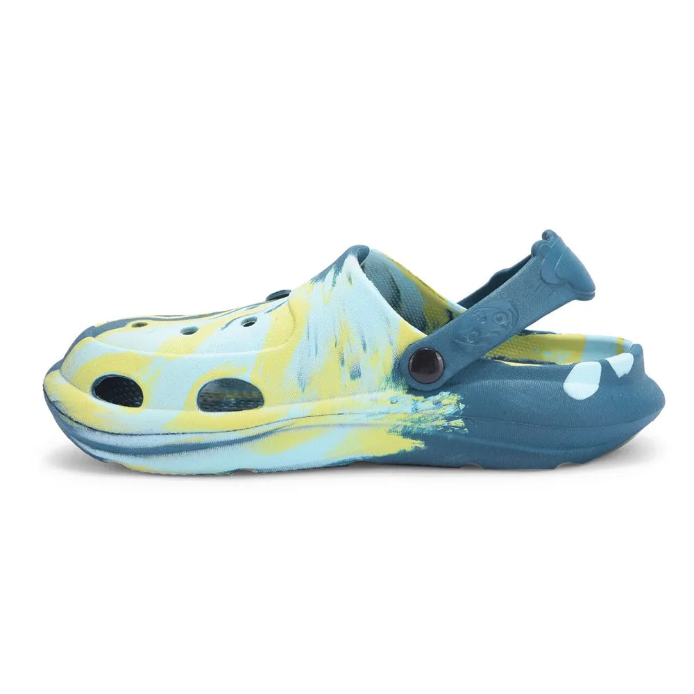 Lucy & Luke Teal Blue Slingback Clogs For Kids ALEX-02E By Liberty