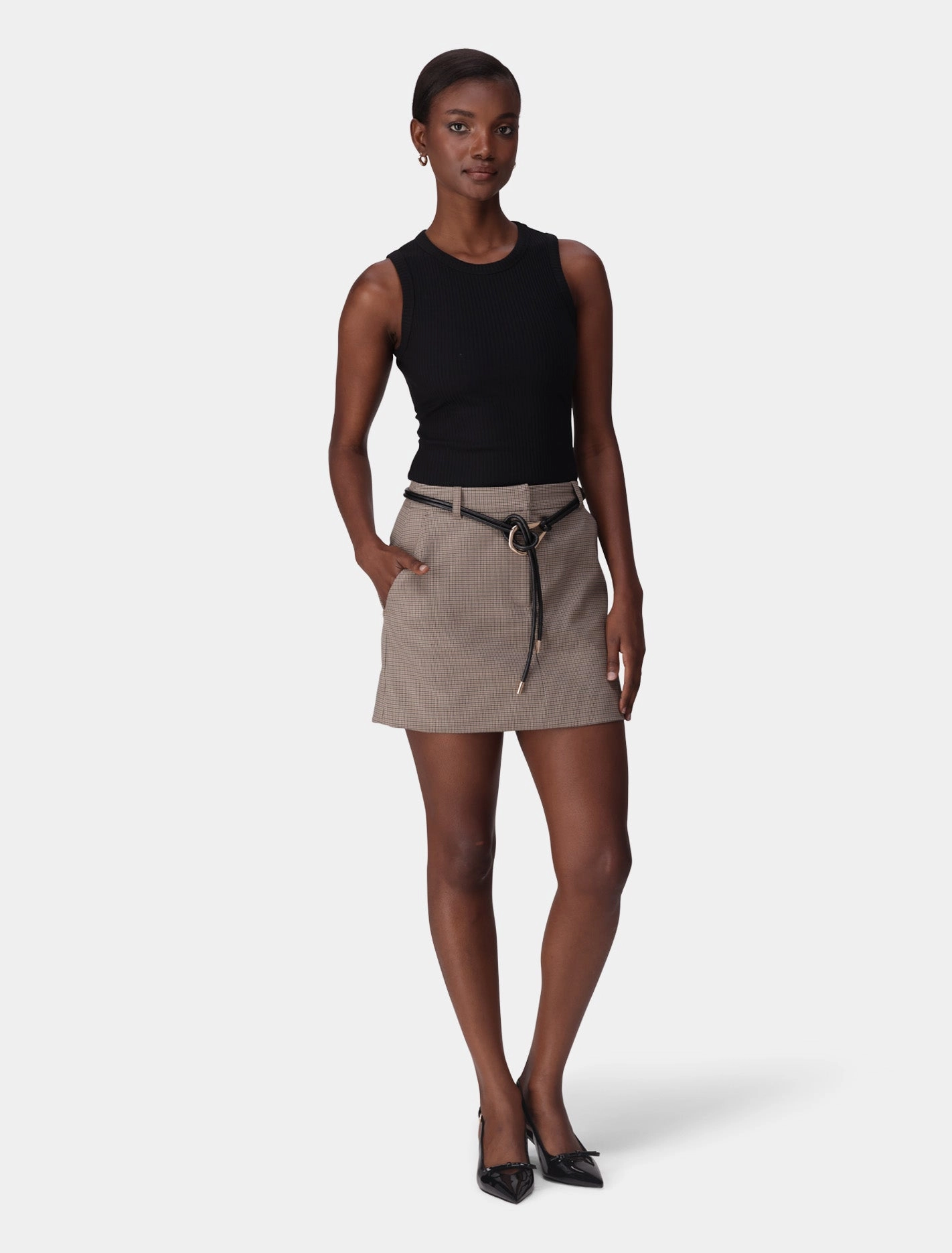 Malia Check Mini Skirt