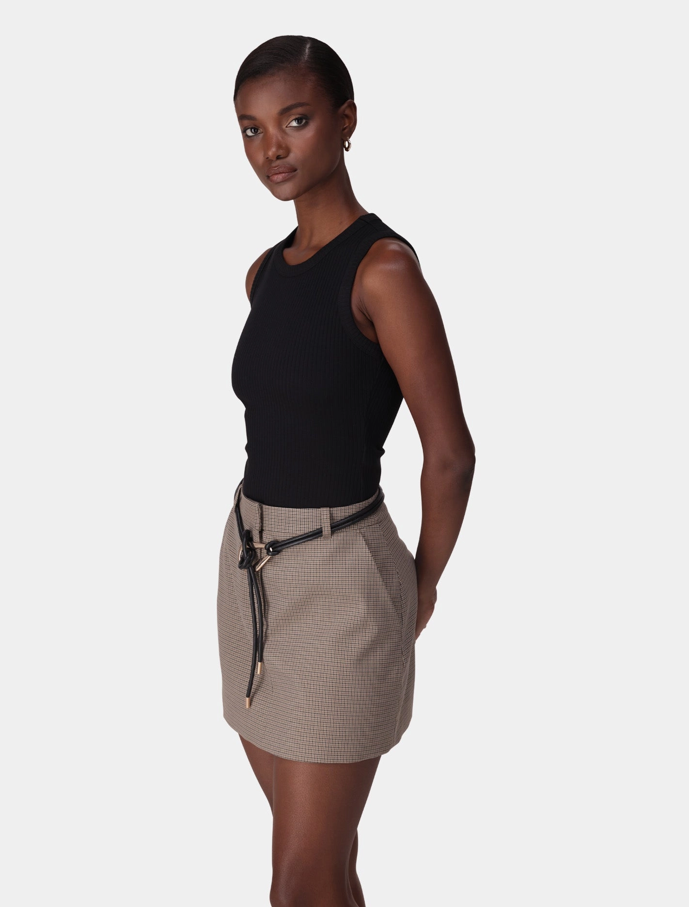 Malia Check Mini Skirt