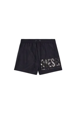 Mario-34-D-Core Swim shorts with logo print Black