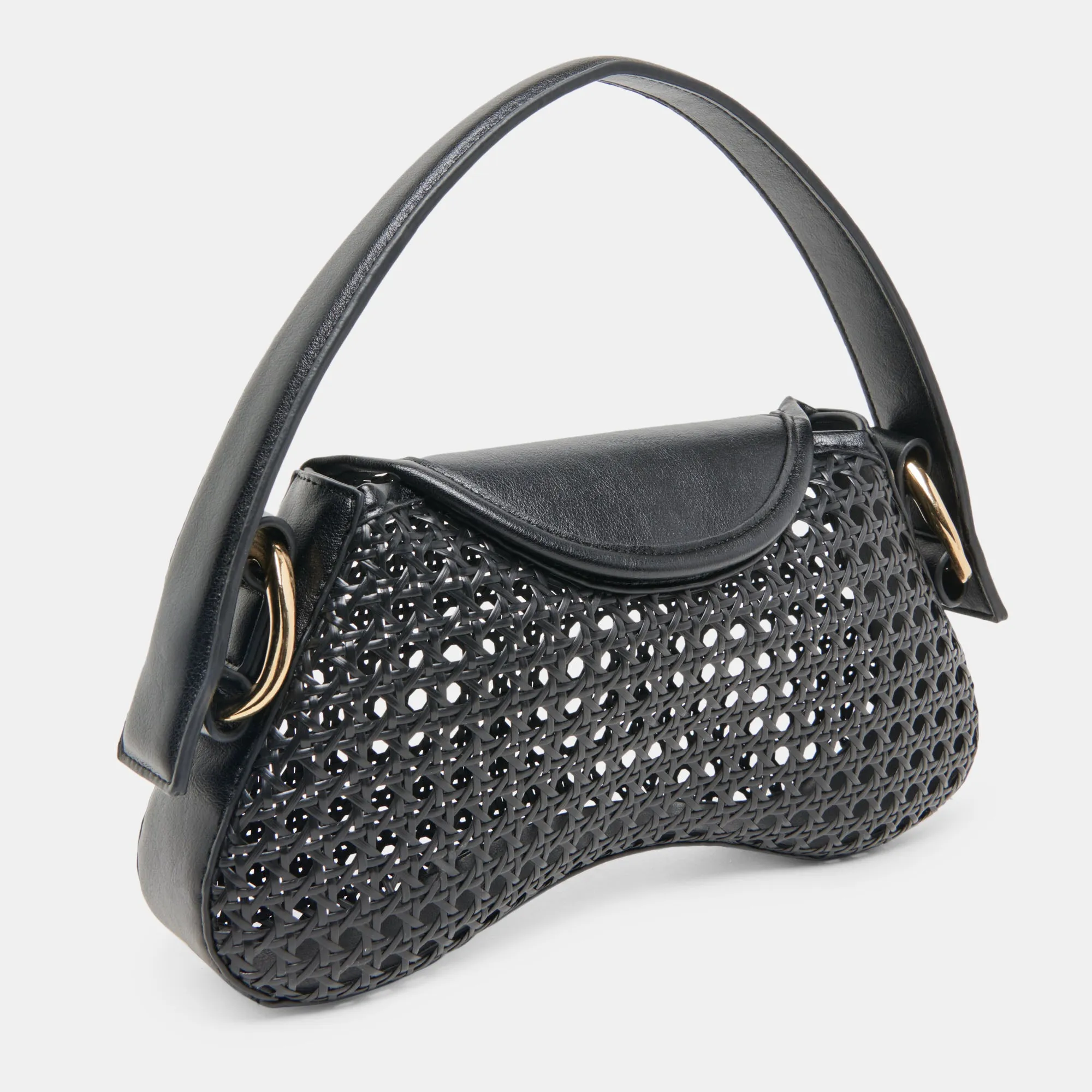 MOLENE SHOULDER BAG BLACK CANE