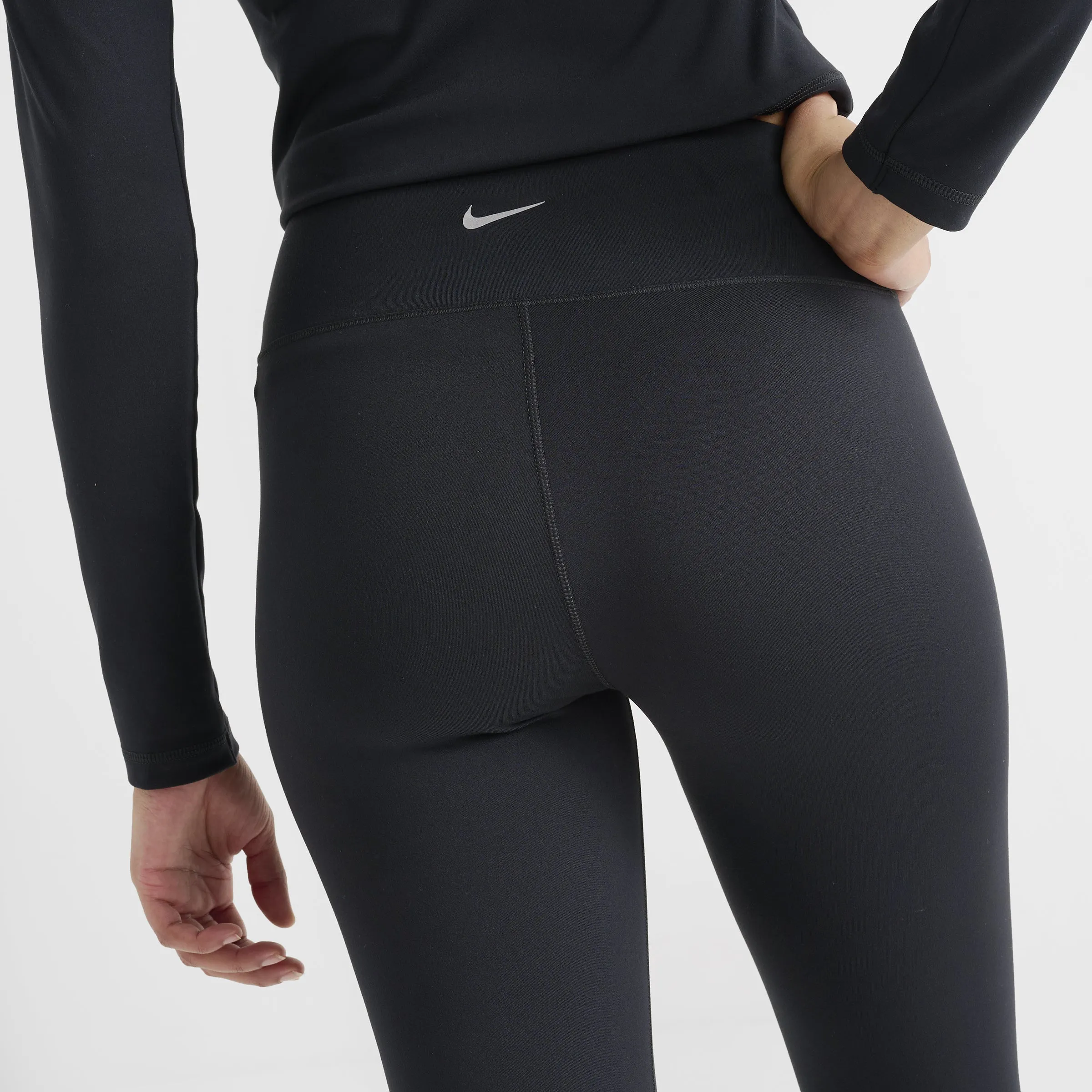 Nike One Women's Dri-FIT High Rise Crop Leggings / Black