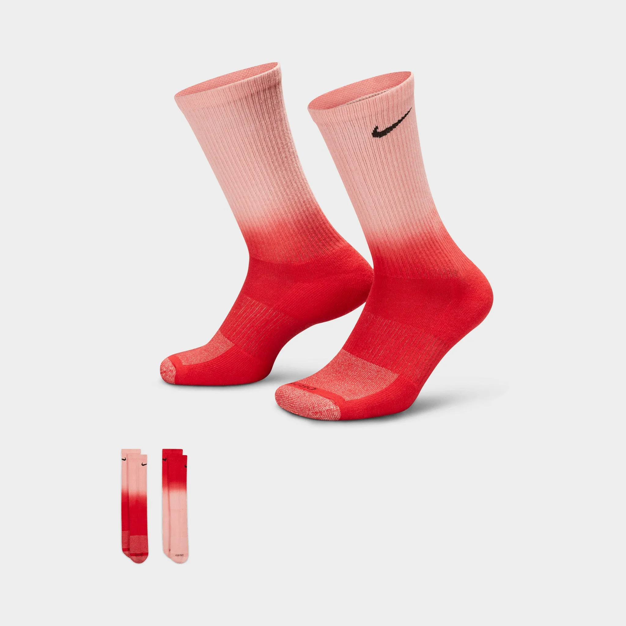 Nike Sportswear Everyday Plus Cushioned Crew Socks (2 Pack) / Bleached Coral