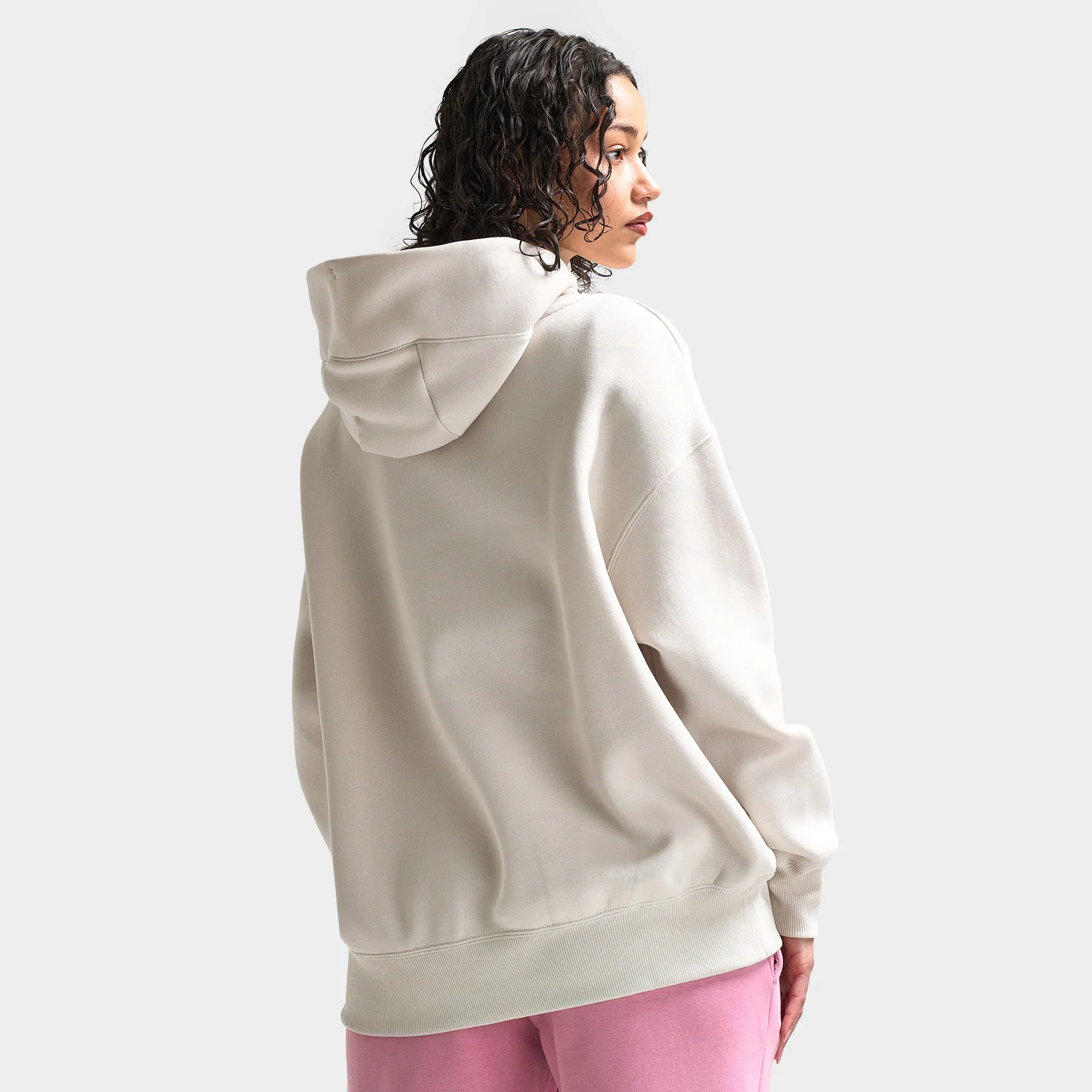 Nike Sportswear Women's Phoenix Fleece Oversized Pullover Hoodie Light Orewood Brown /  Sail