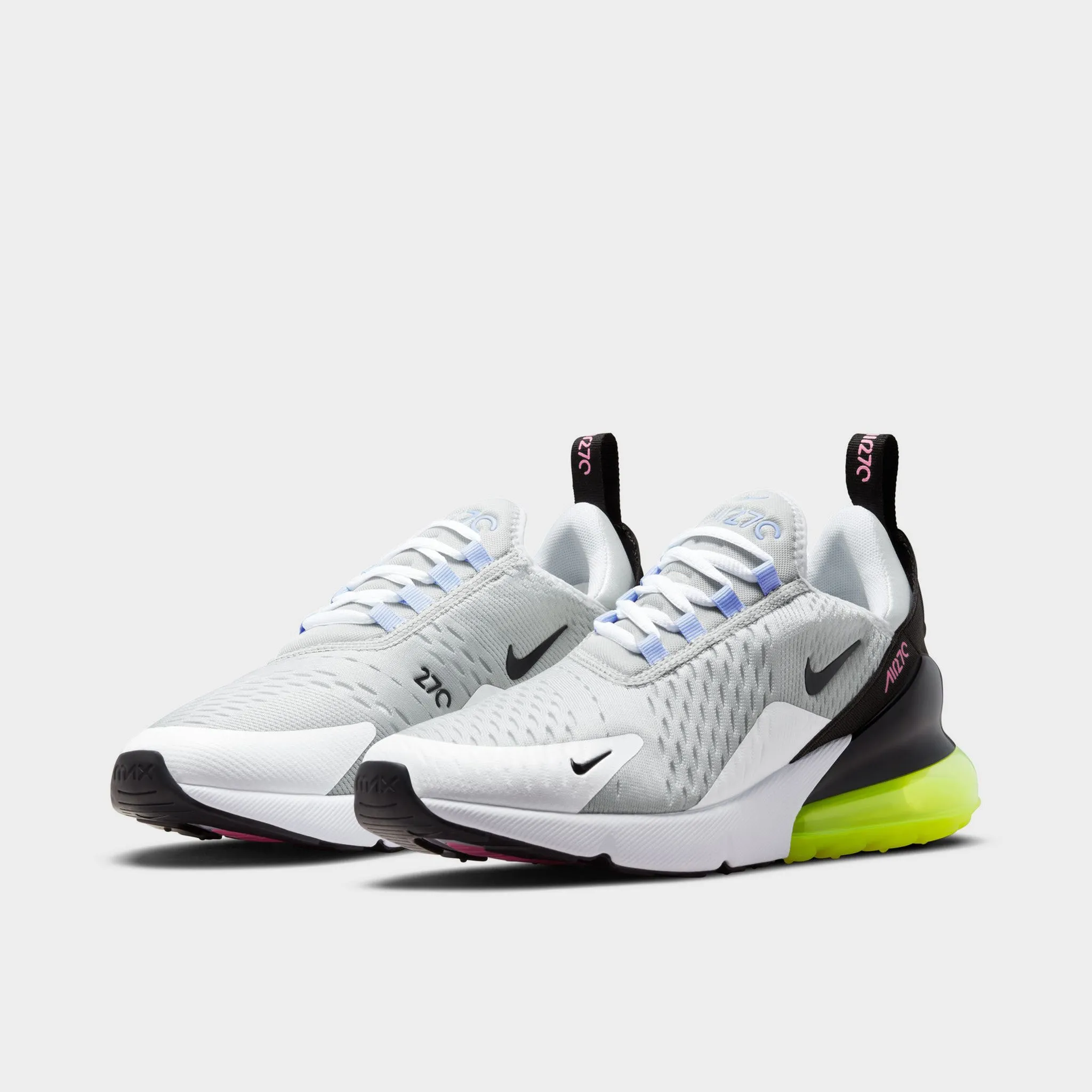 Nike Women's Air Max 270 Pure Platinum / Black - Volt