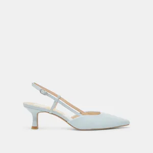 ODELA HEELS ICE BLUE LEATHER