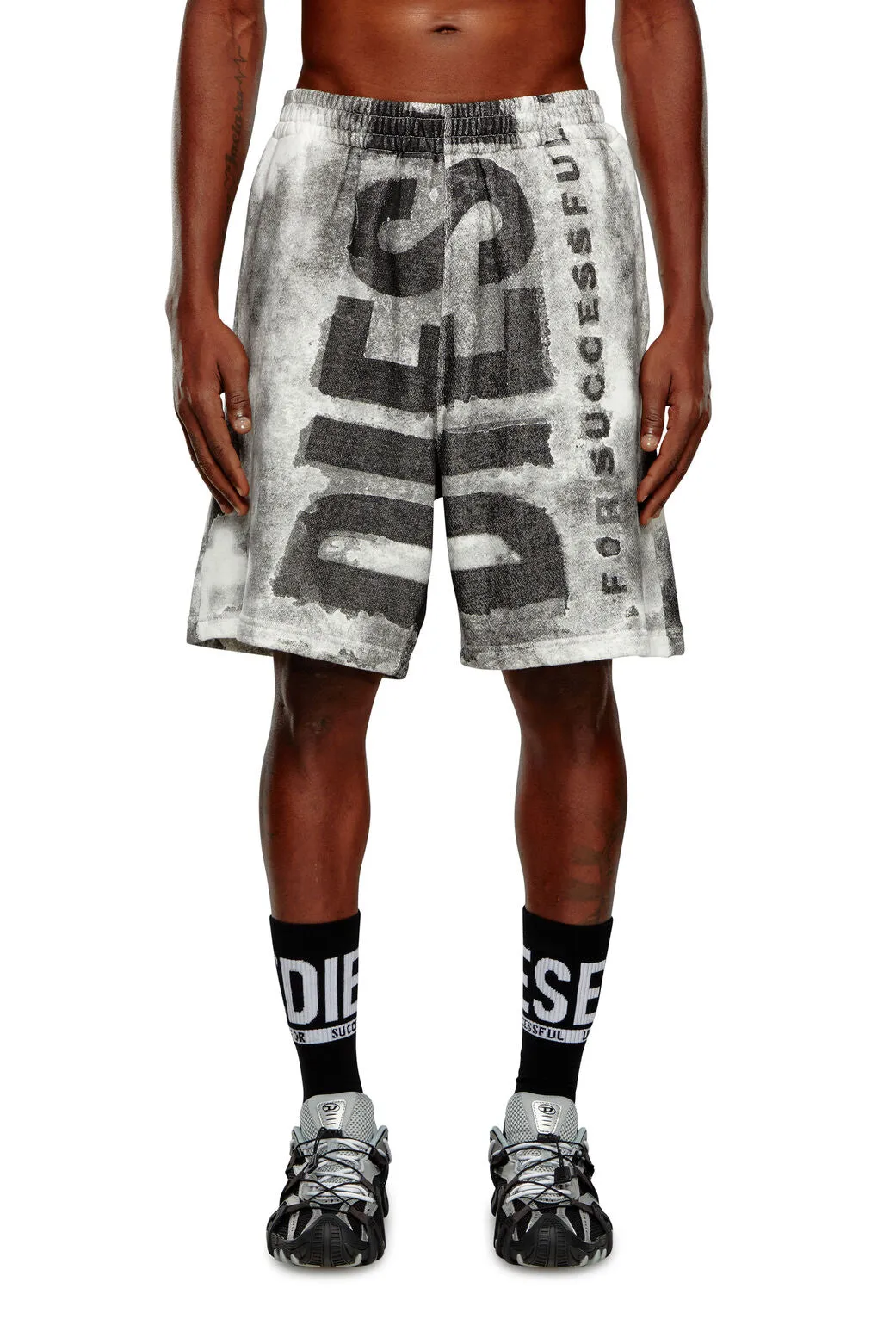 p-bisc Colour bleed Super Logo sweat shorts Deep/Black