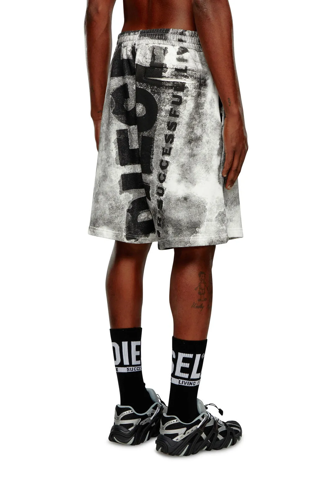 p-bisc Colour bleed Super Logo sweat shorts Deep/Black