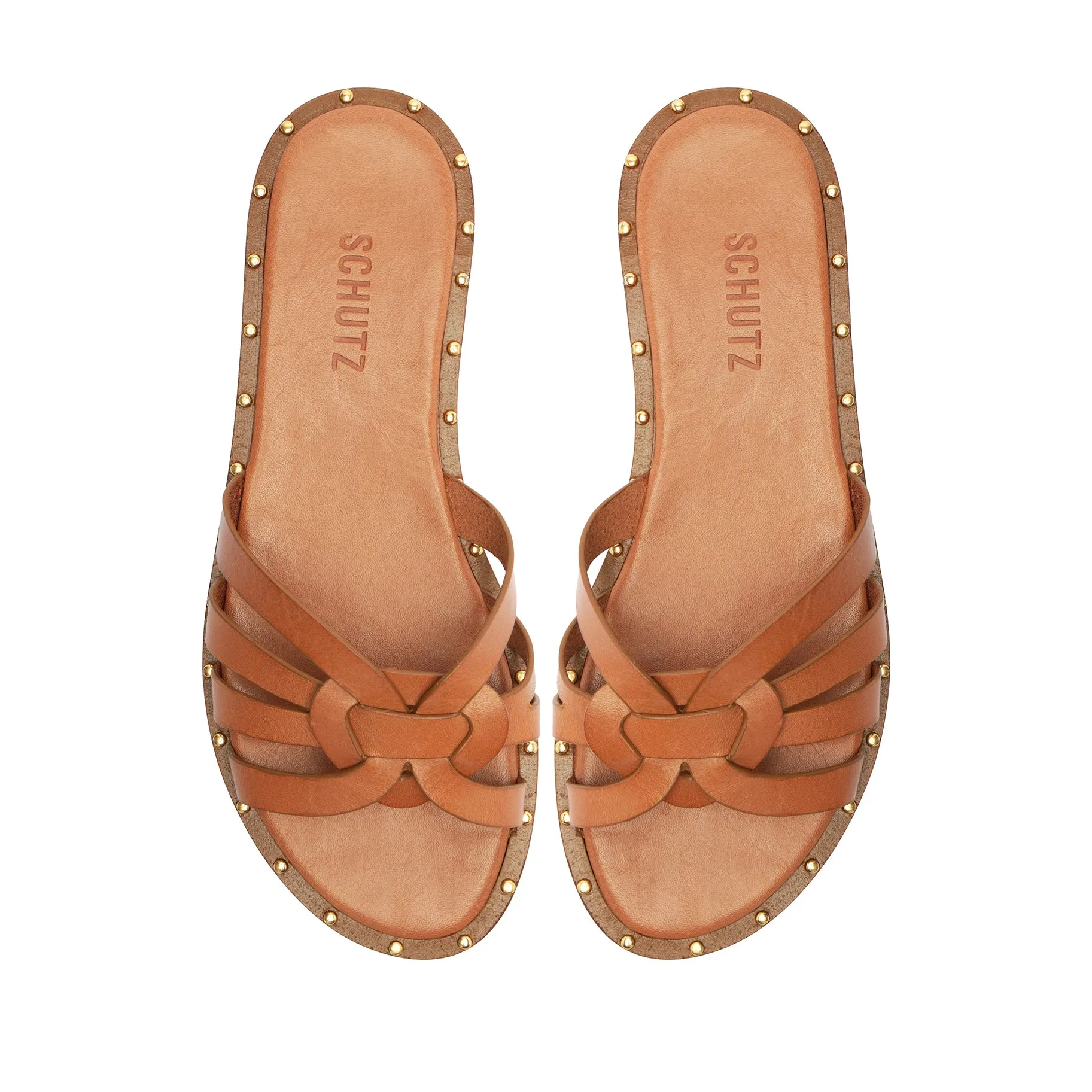 Phoenix Flat Leather Sandal
