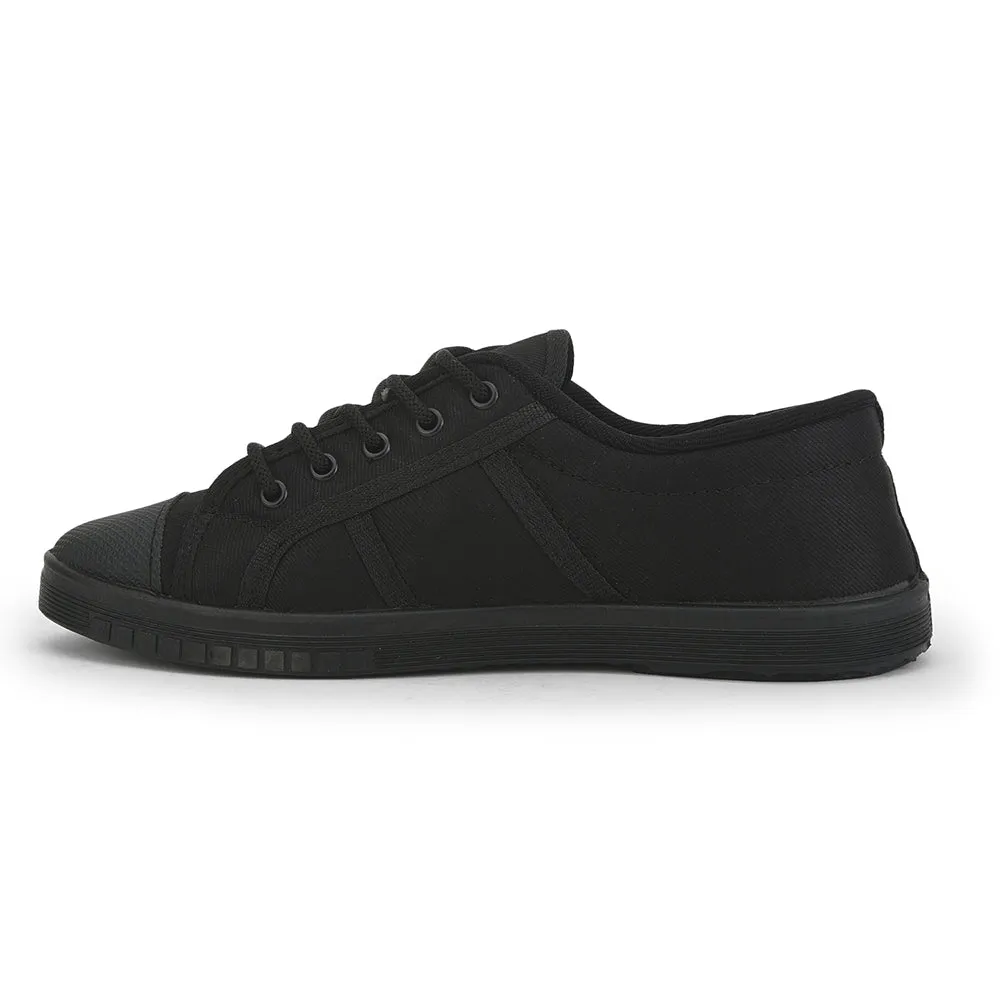Prefect Black Lacing PT School Shoes For Kids TENNIS-E By Liberty