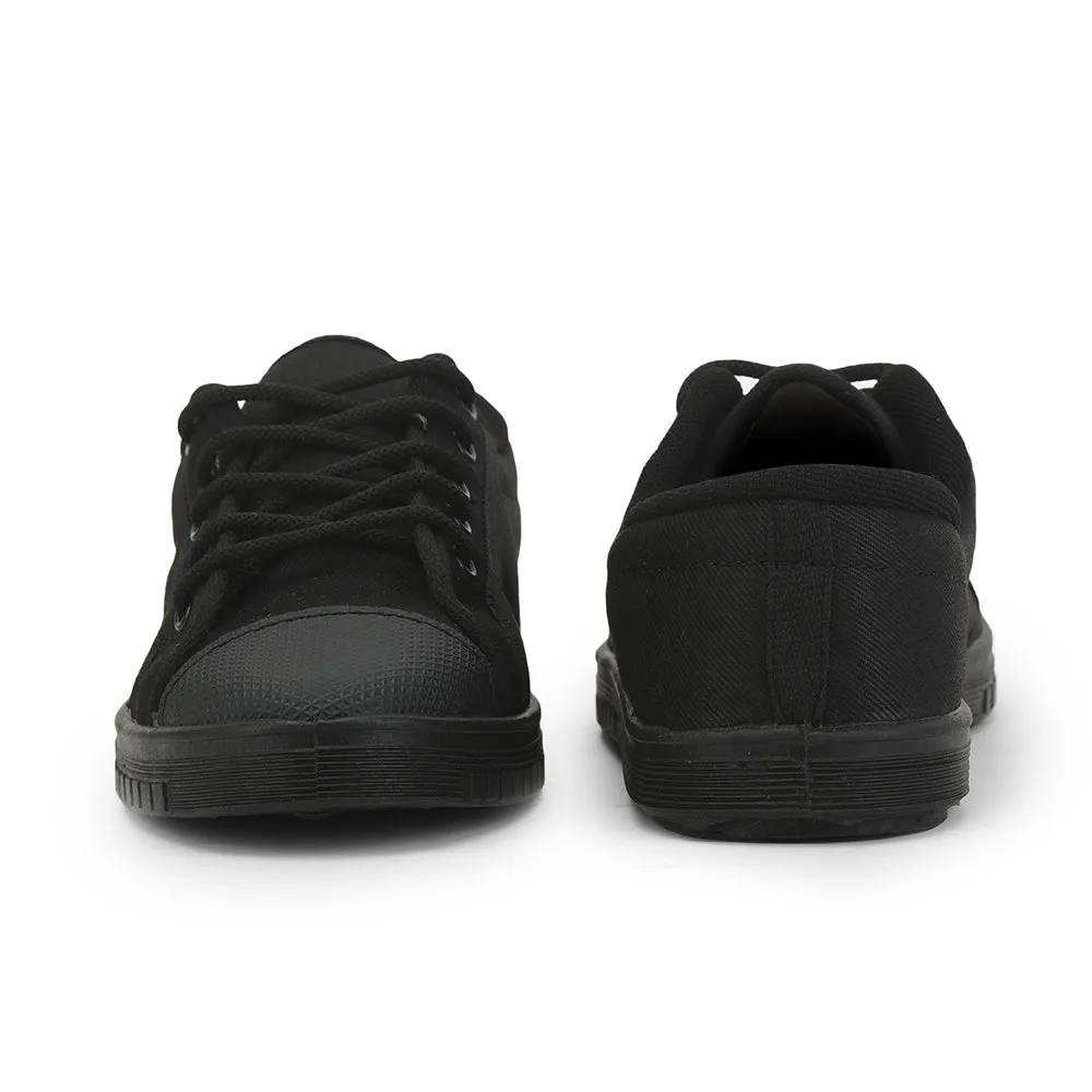 Prefect Black Lacing PT School Shoes For Kids TENNIS-E By Liberty