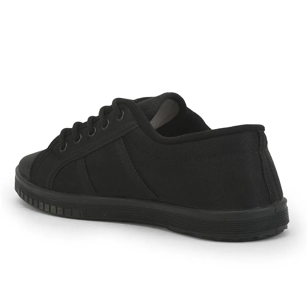 Prefect Black Lacing PT School Shoes For Kids TENNIS-E By Liberty