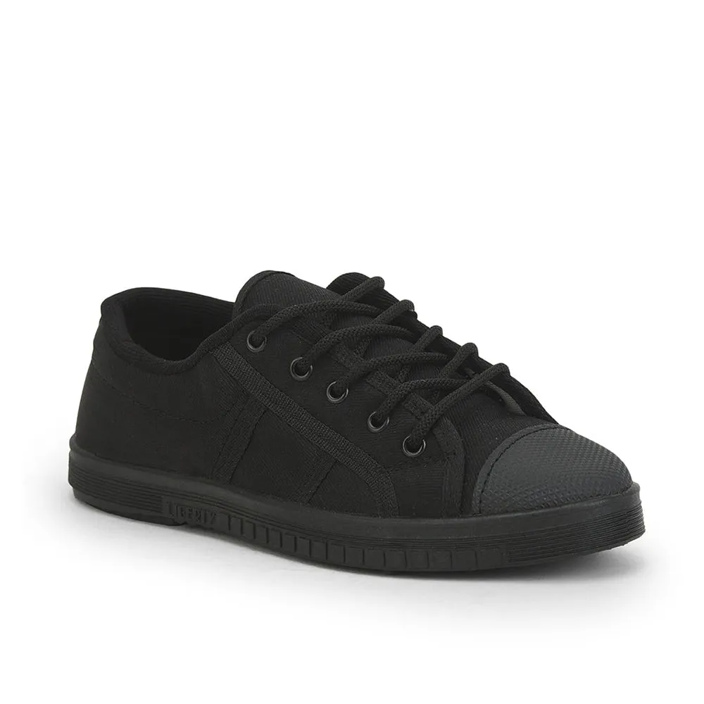 Prefect Black Lacing PT School Shoes For Kids TENNIS-E By Liberty