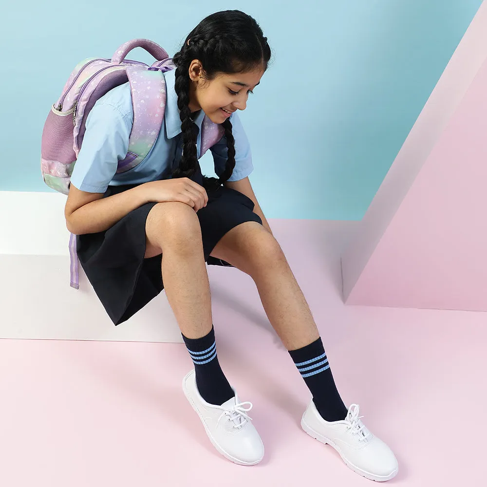 Prefect White Lacing Uniform School Shoes For Kids S/BOY EXCE By Liberty