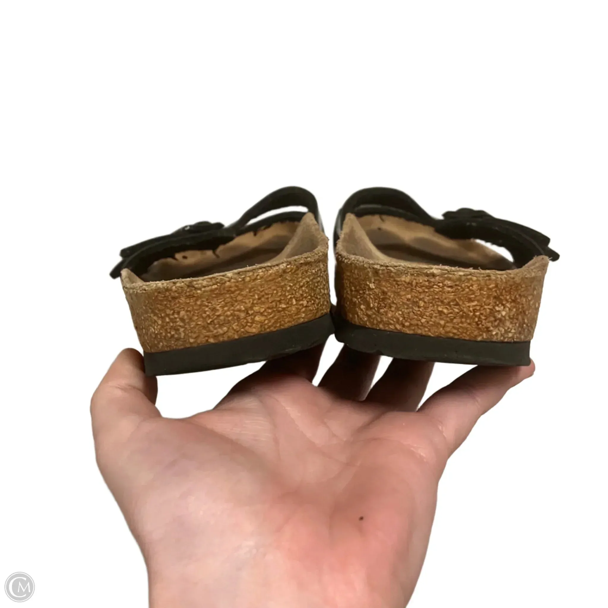 Sandals Flats By Birkenstock In Black, Size: 6