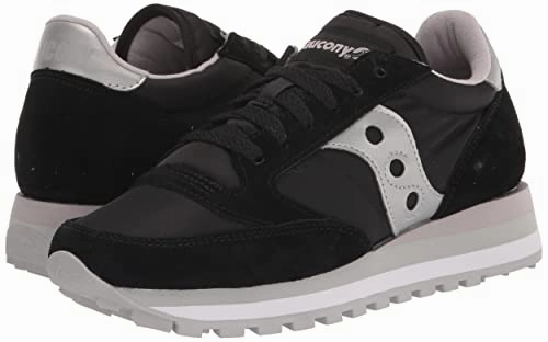 Saucony Damen Jazz Triple Sneaker. schwarz/Silber. 38.5 EU