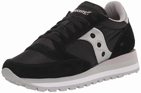Saucony Damen Jazz Triple Sneaker. schwarz/Silber. 38.5 EU