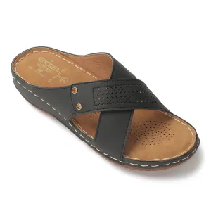 Senorita Black Casual Slipper For Women AGL-105E By Liberty