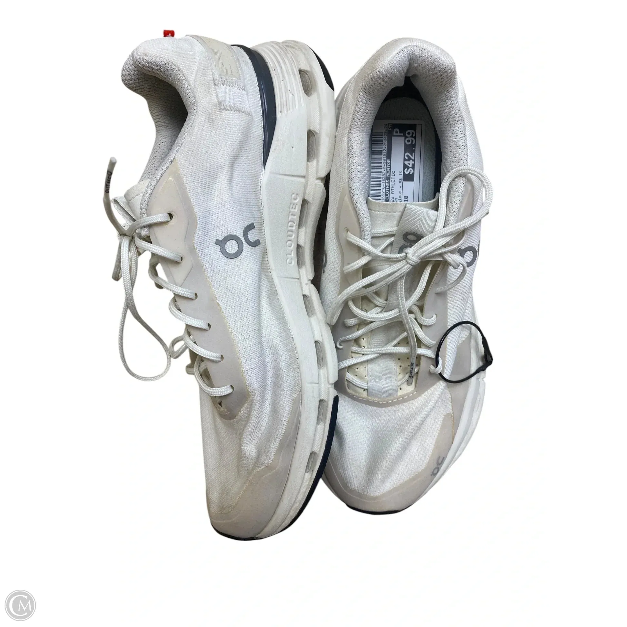 Shoes Athletic By Clothes Mentor In Cream, Size: 10