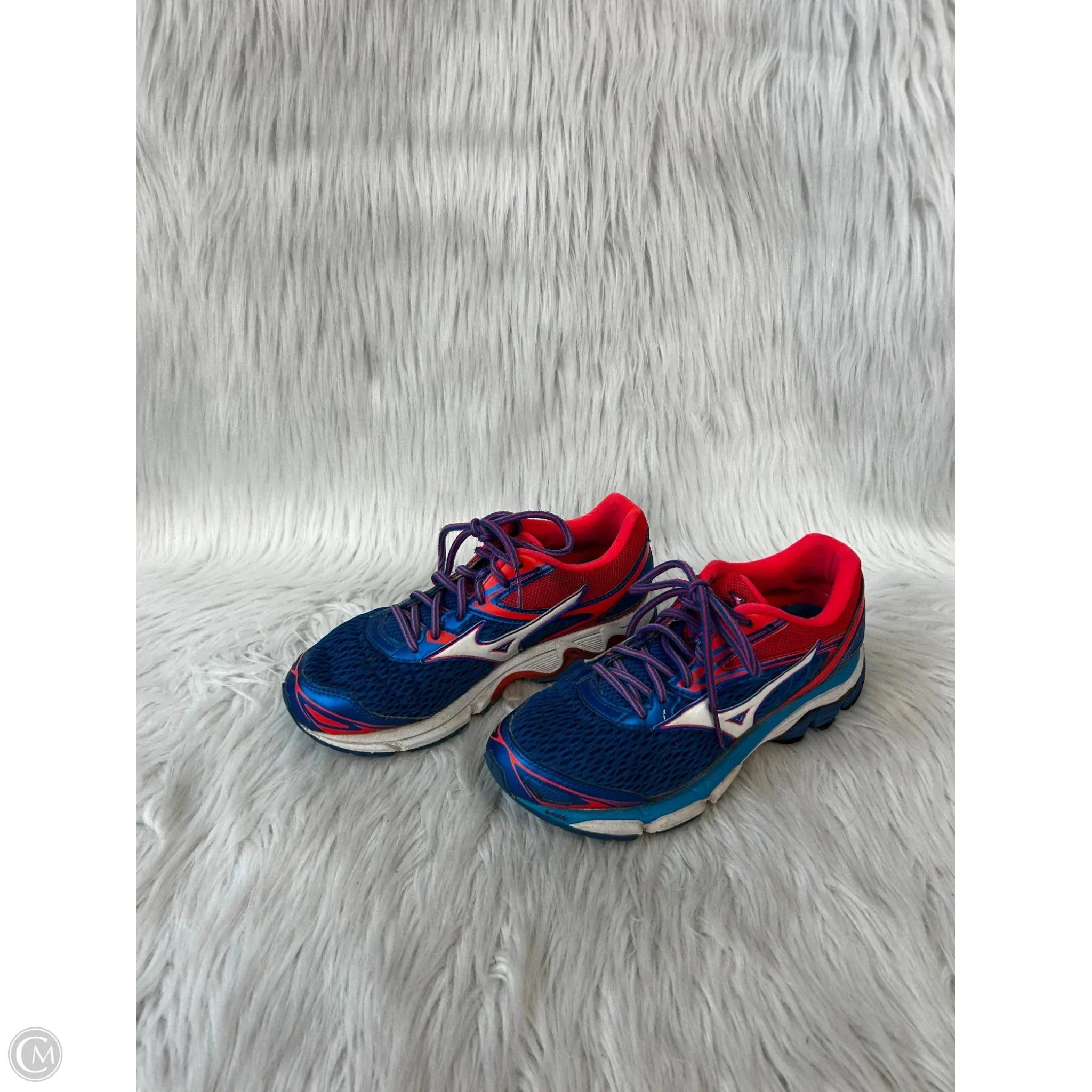 Shoes Athletic By Mizuno In Blue & Pink, Size: 7.5