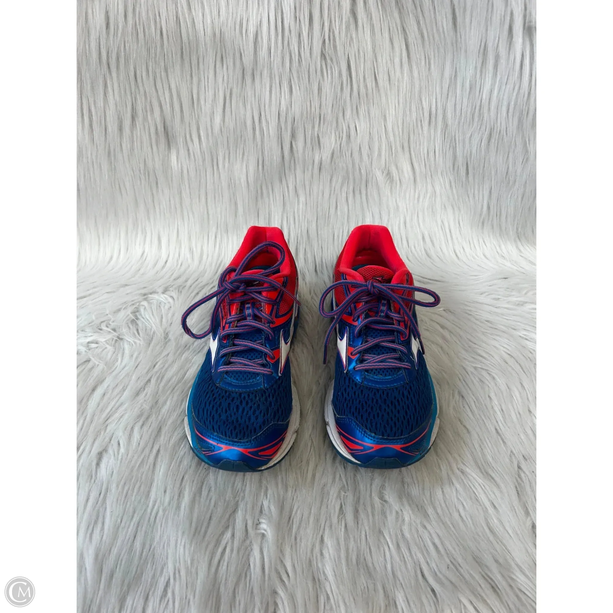Shoes Athletic By Mizuno In Blue & Pink, Size: 7.5
