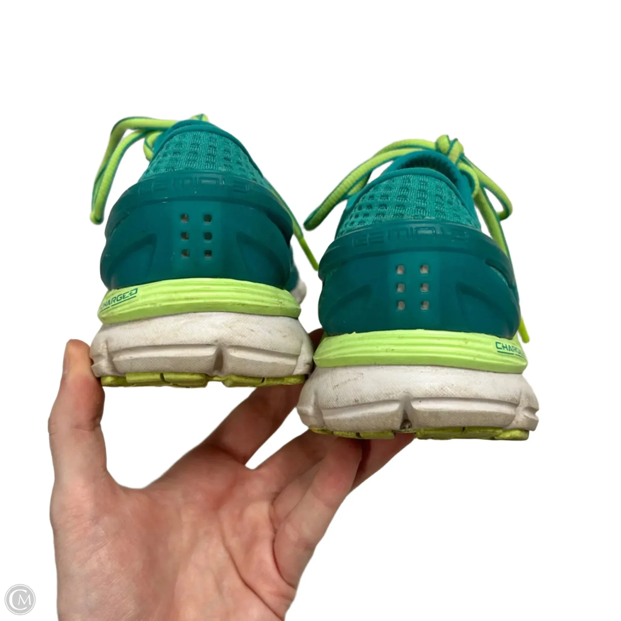 Shoes Athletic By Under Armour In Green & Blue, Size: 6