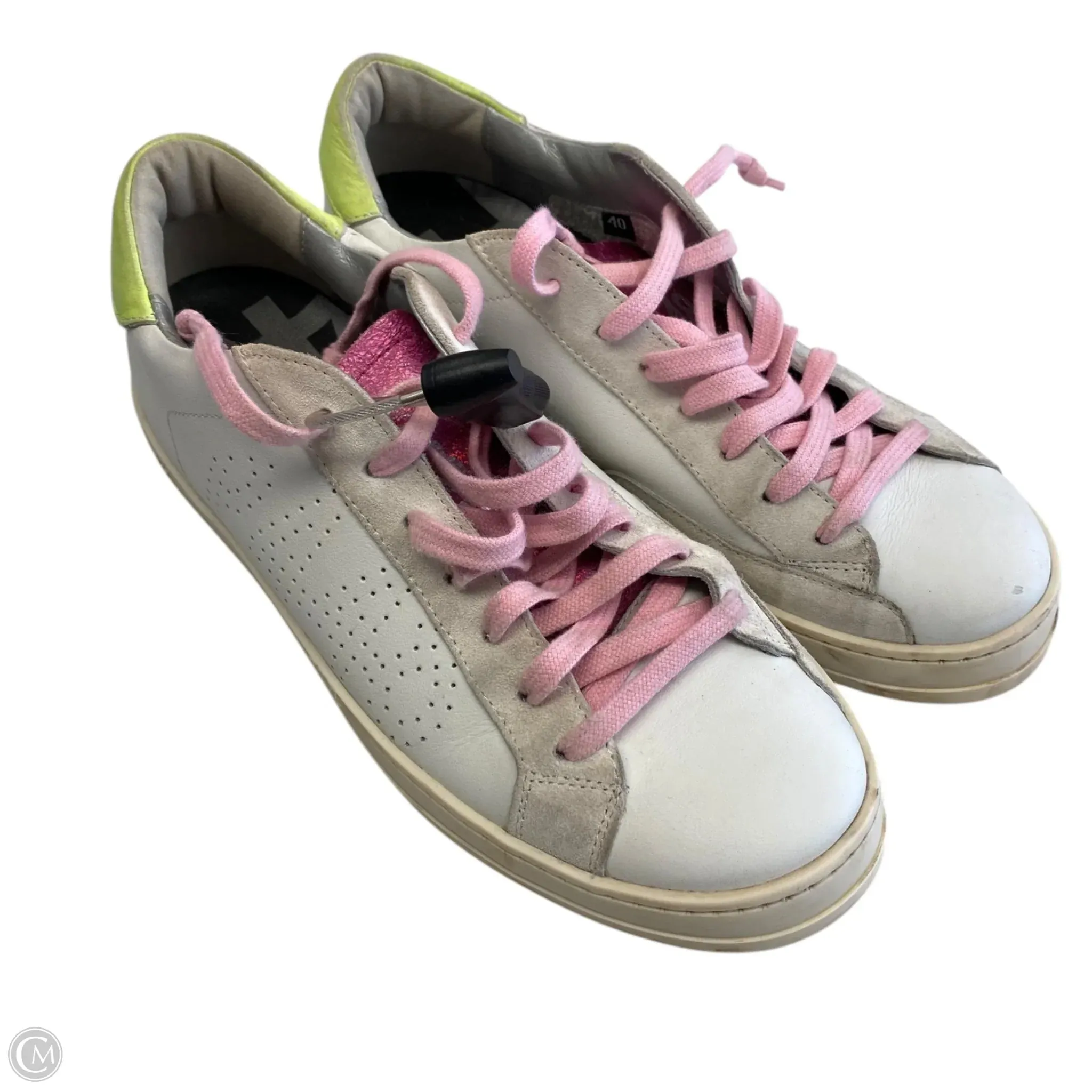 Shoes Designer By P448 In Cream, Size: 9.5