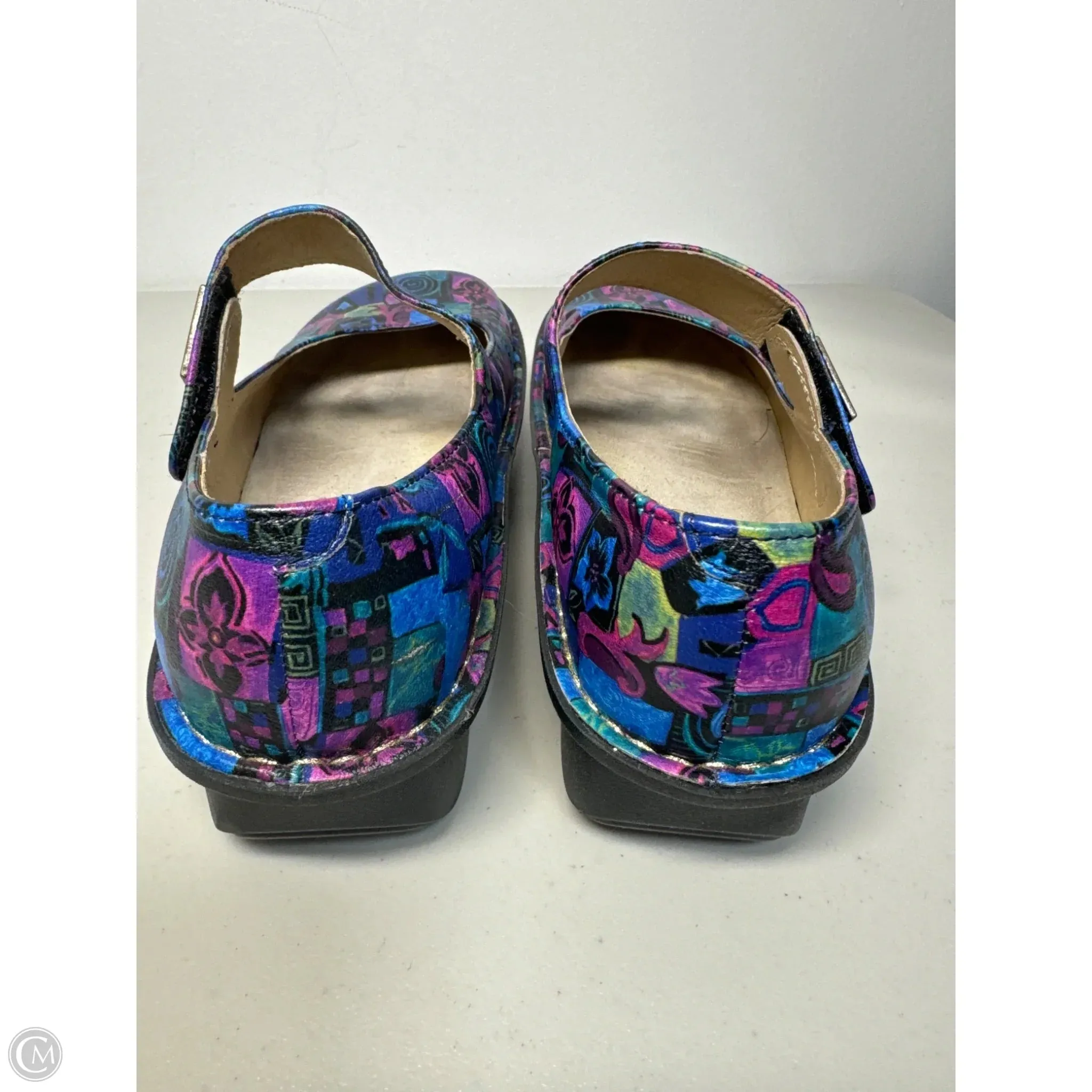 Shoes Flats By Alegria In Blue & Purple, Size: 9.5