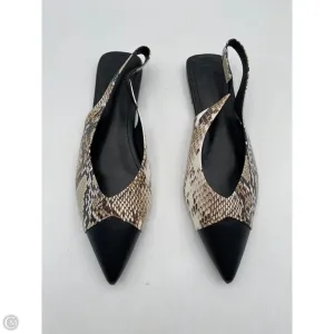 Shoes Flats By Clothes Mentor In Black & Brown, Size: 10