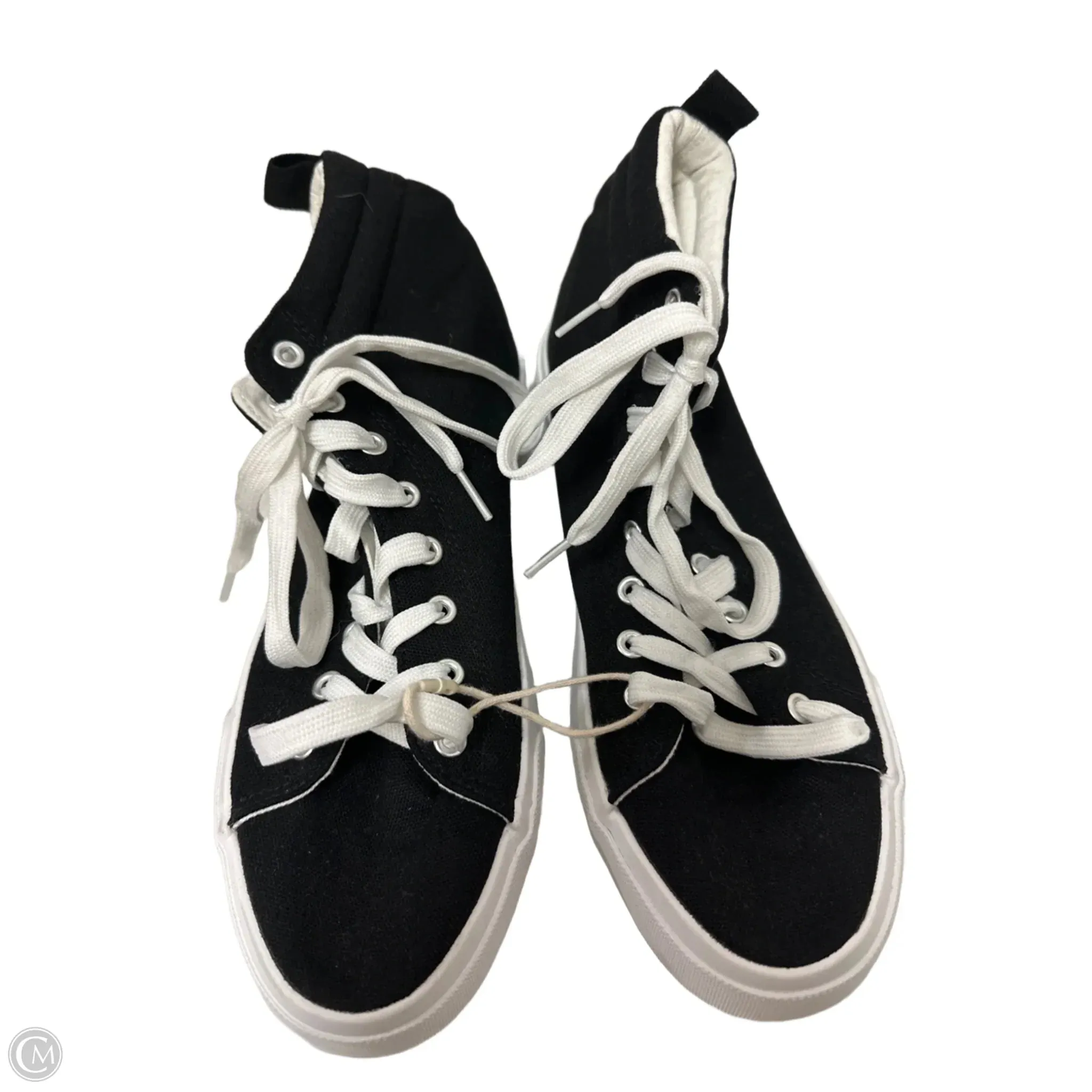 Shoes Flats By Clothes Mentor In Black & White, Size: 11