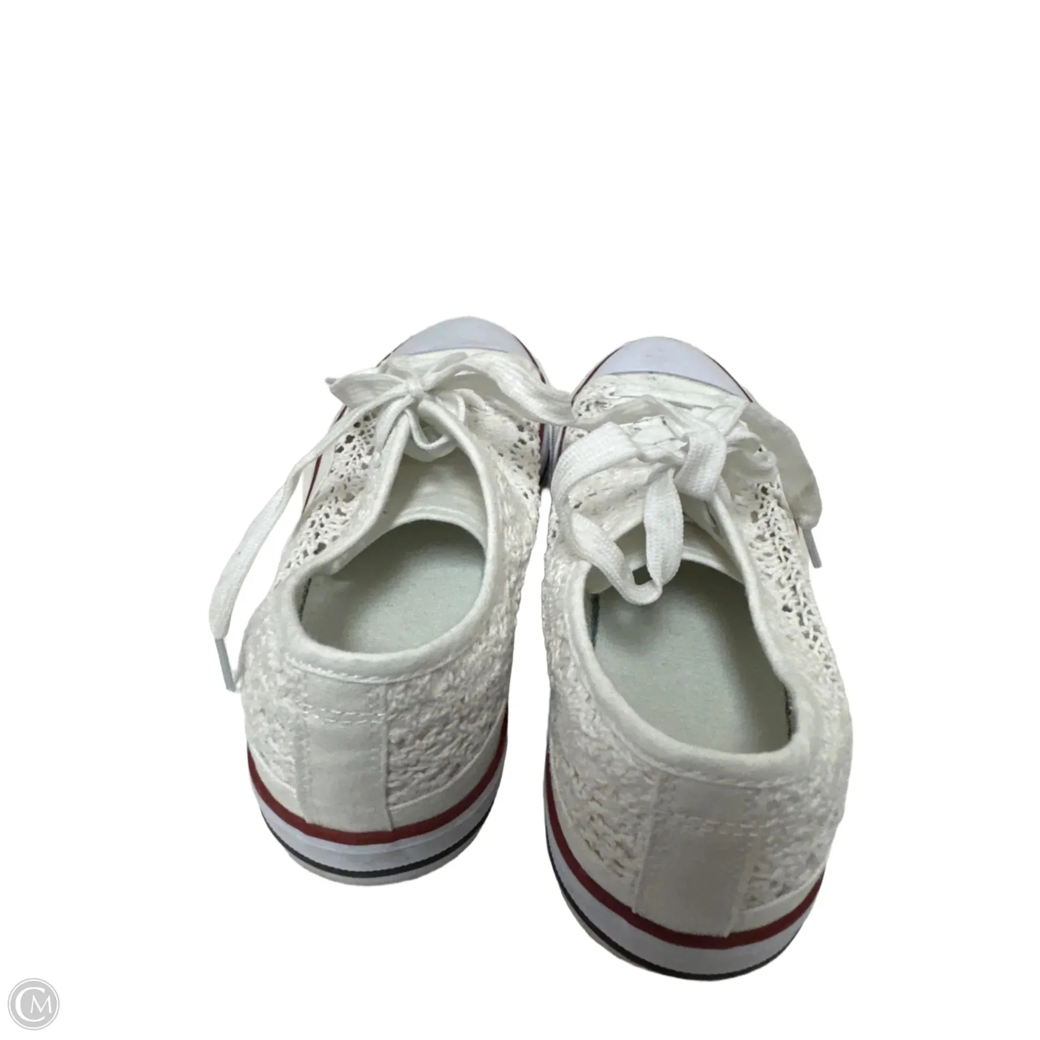 Shoes Flats By Clothes Mentor In White, Size: 10