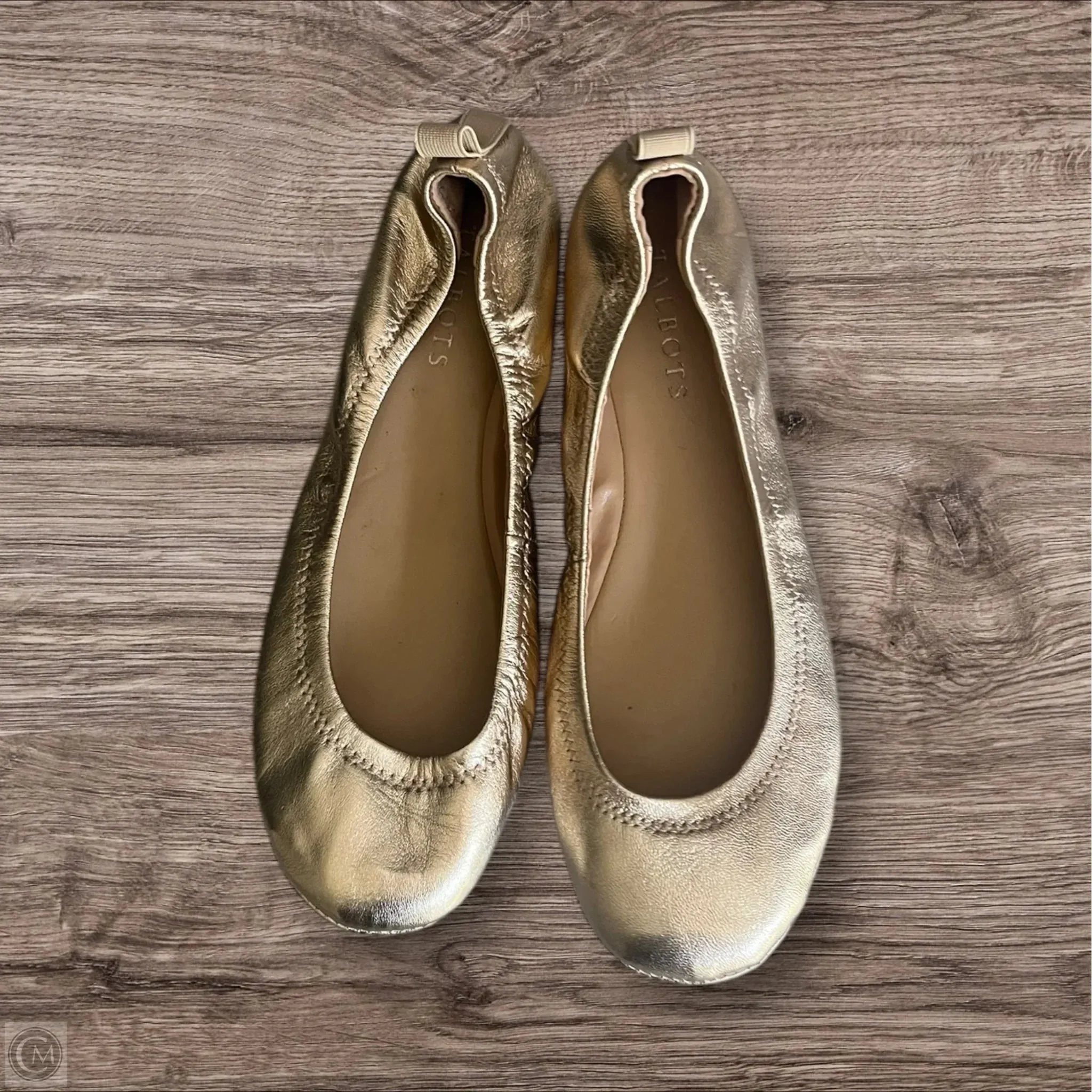 Shoes Flats By Talbots In Gold, Size: 8