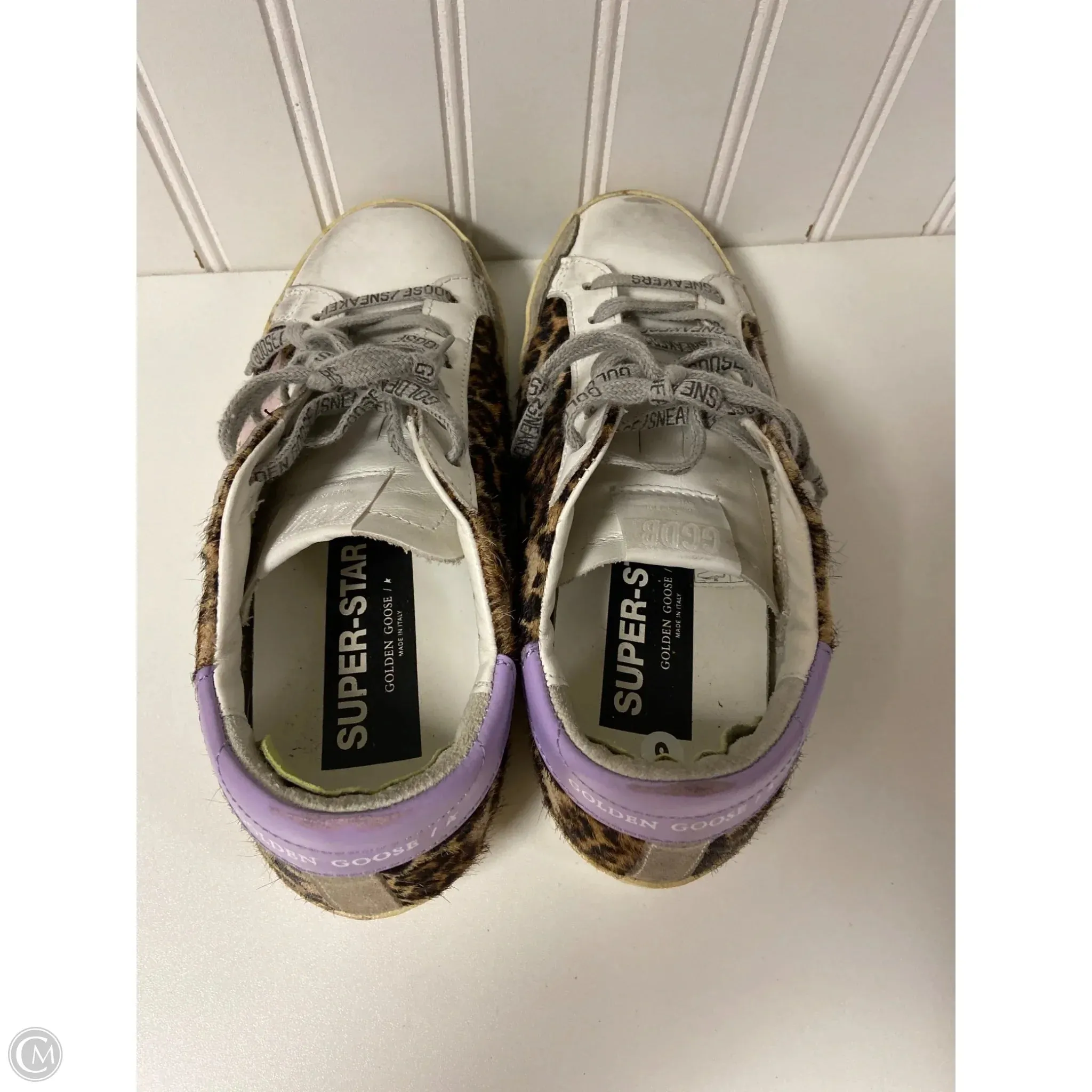 Shoes Luxury Designer By Golden Goose In Animal Print, Size: 6