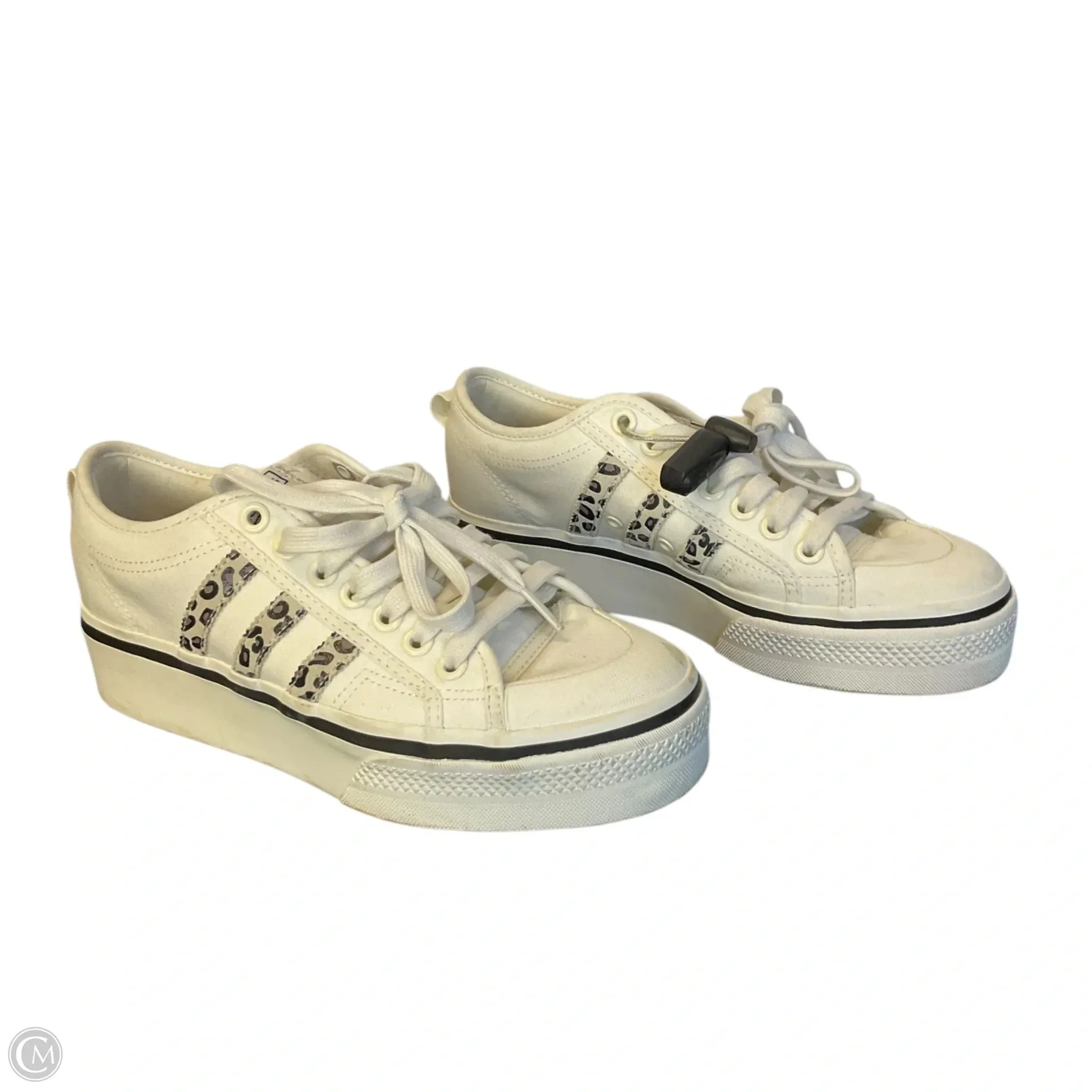Shoes Sneakers By Adidas In Cream, Size: 9