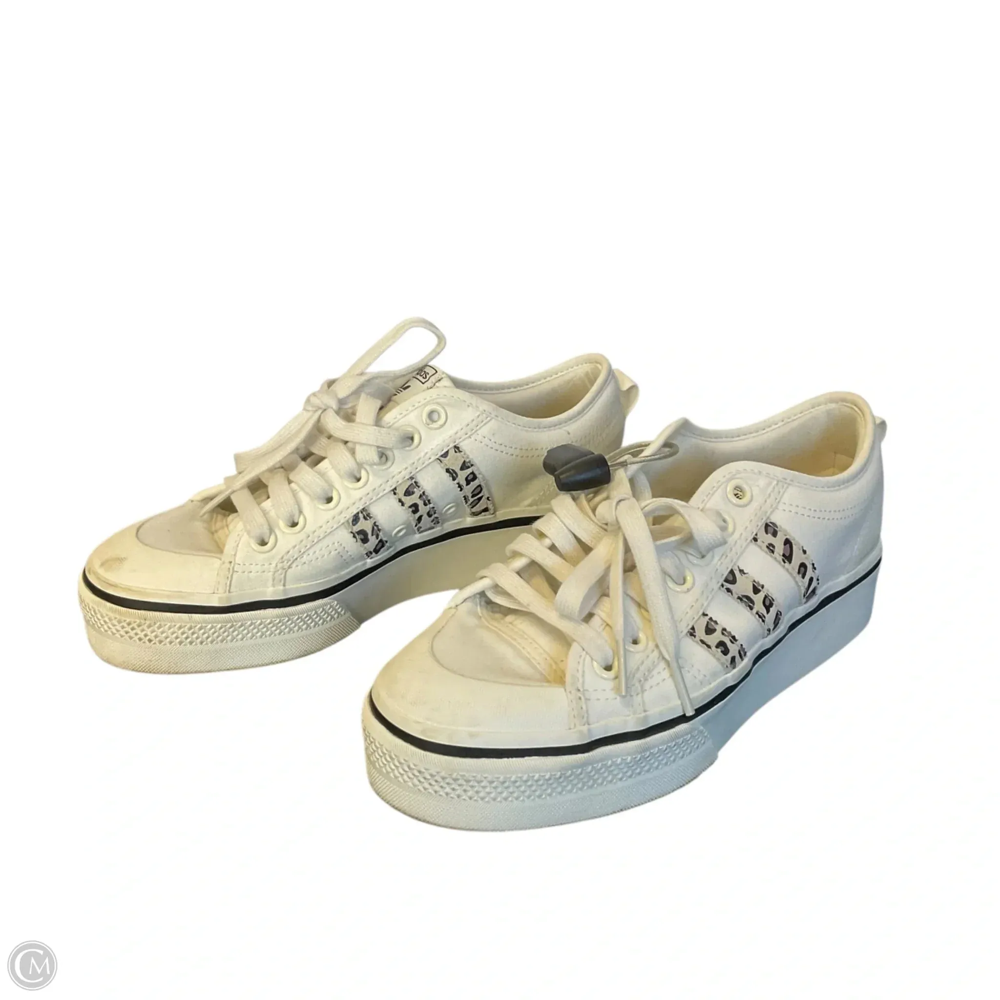 Shoes Sneakers By Adidas In Cream, Size: 9
