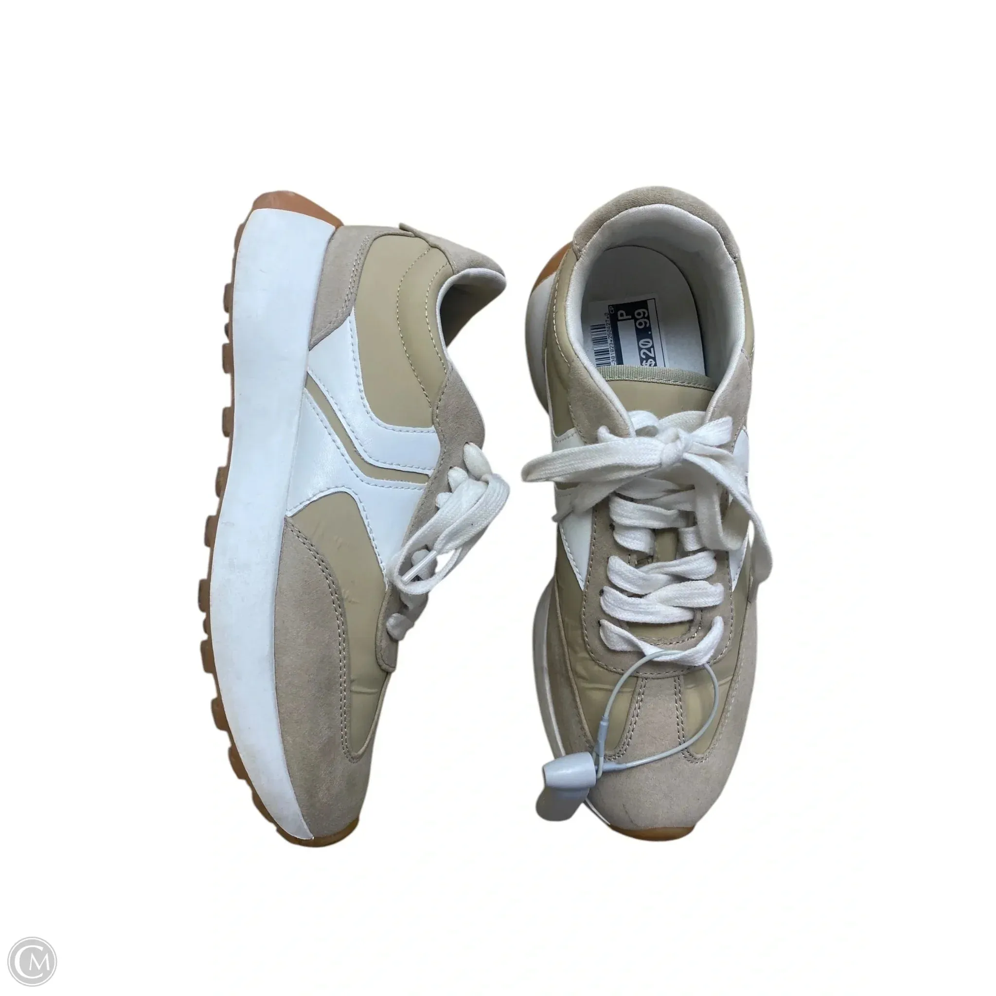 Shoes Sneakers By Steve Madden In Beige, Size: 8