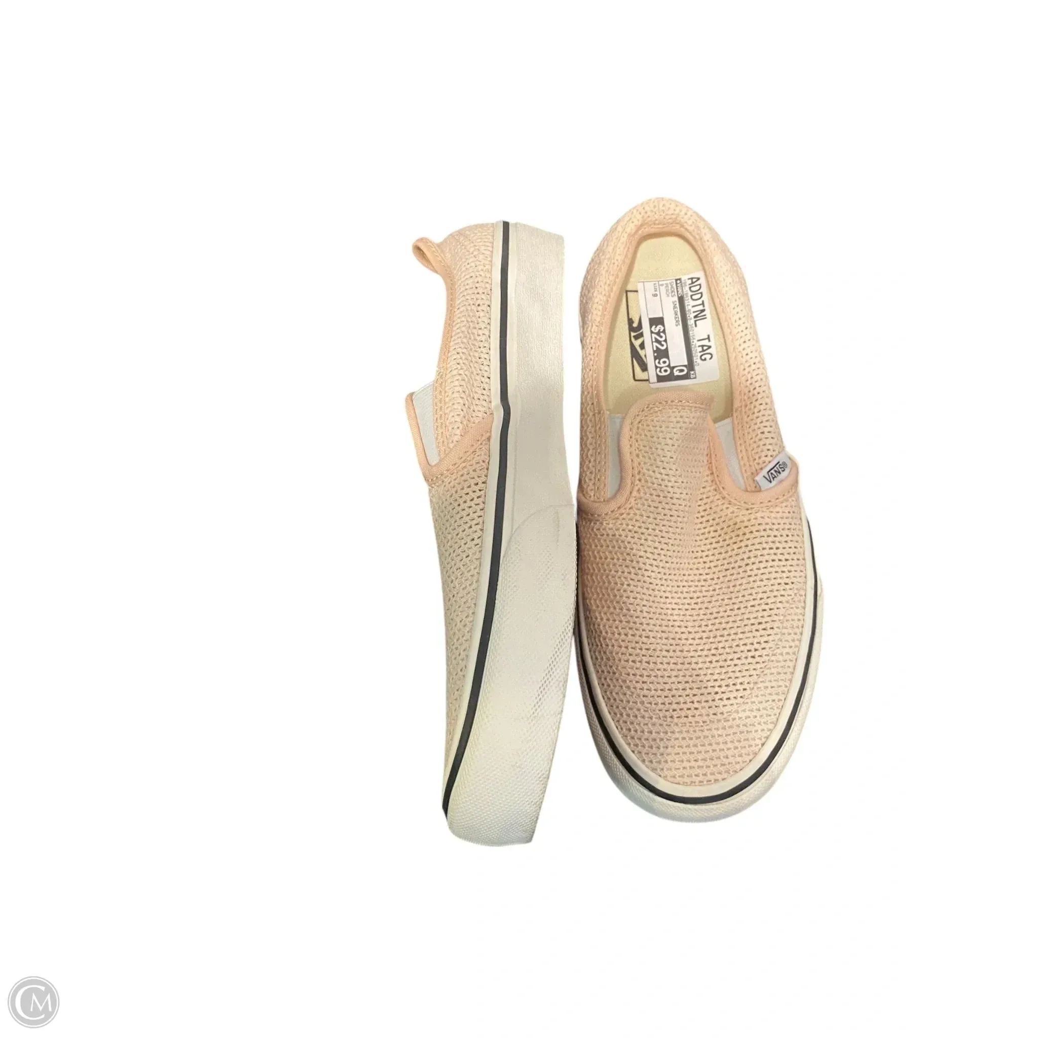 Shoes Sneakers By Vans In Peach, Size: 9