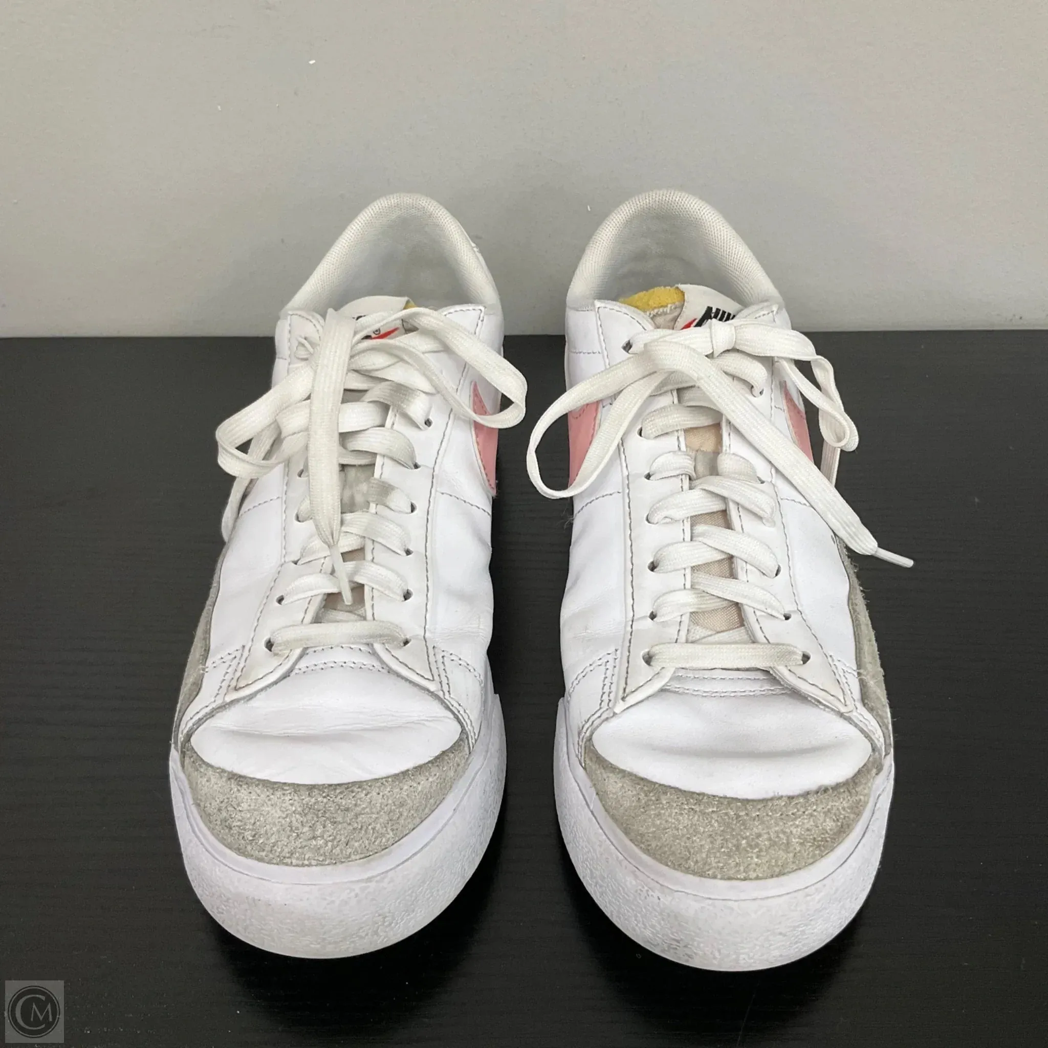 Shoes Sneakers Platform By Nike In Pink & White, Size: 8.5