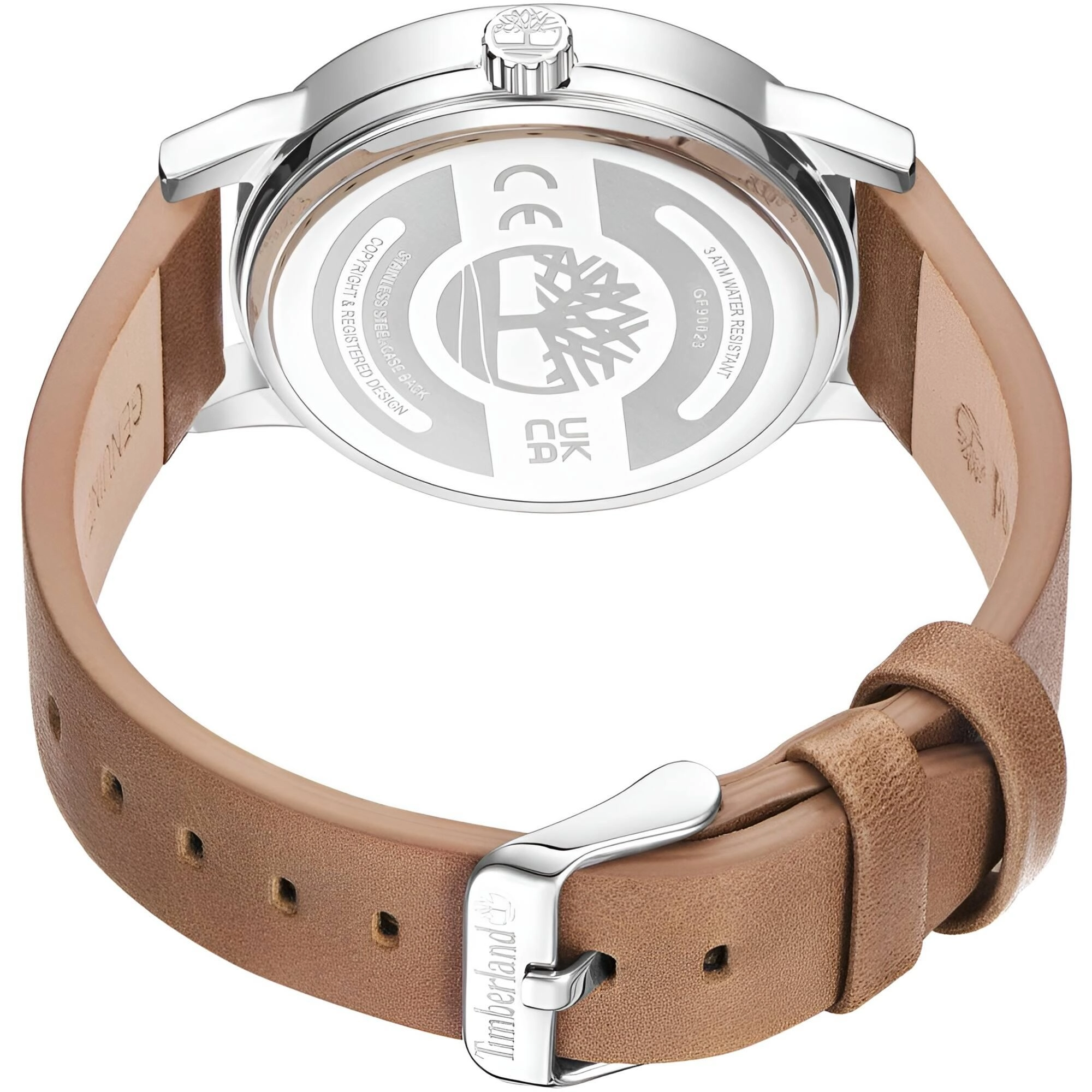 Timberland Men's Watch - Classic Blue Dial Tan Leather Strap Date | TDWGF9002303