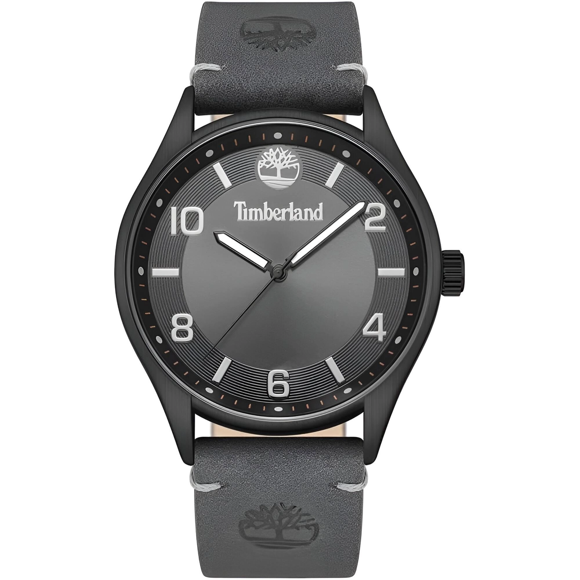 Timberland Men's Watch - Classic Grey Genuine Leather Strap Quartz | TDWGA9001103