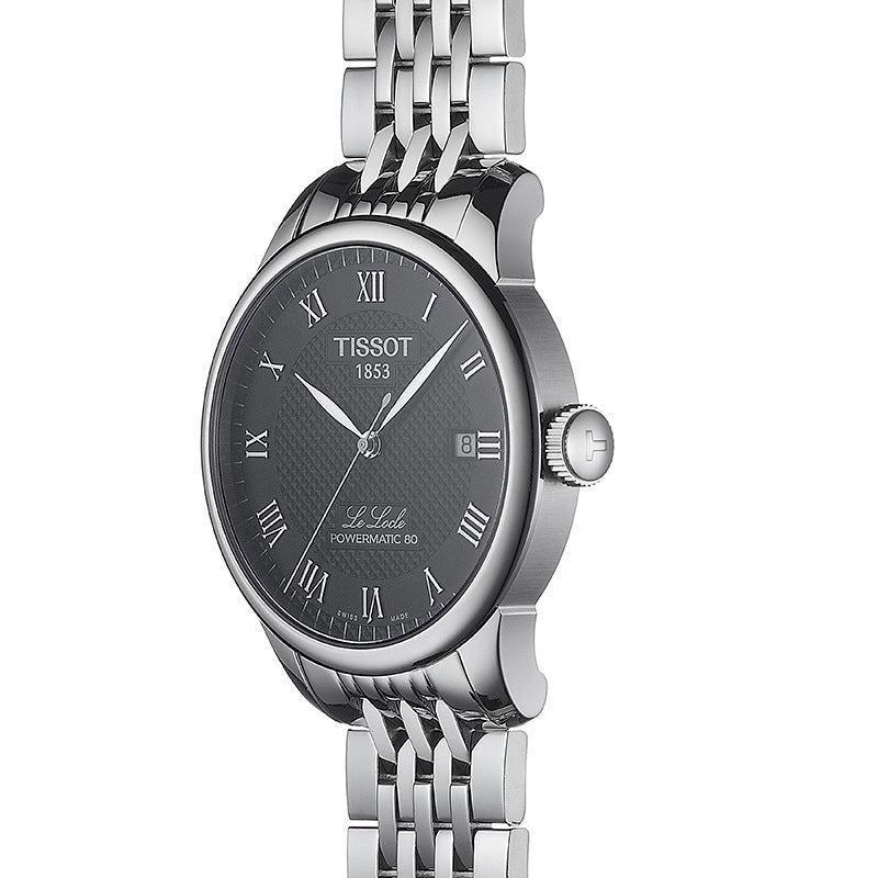 Tissot Le Locle Powermatic 80 Black Dial 39.3mm Automatic Gents Watch T0064071105300