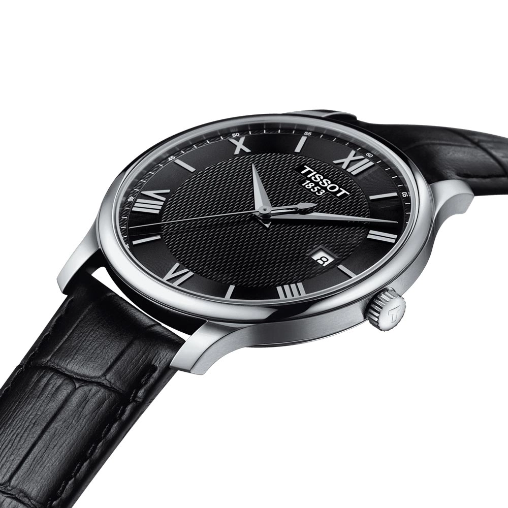 Tissot Tradition 42mm Black Dial Gents Quartz Watch T0636101605800