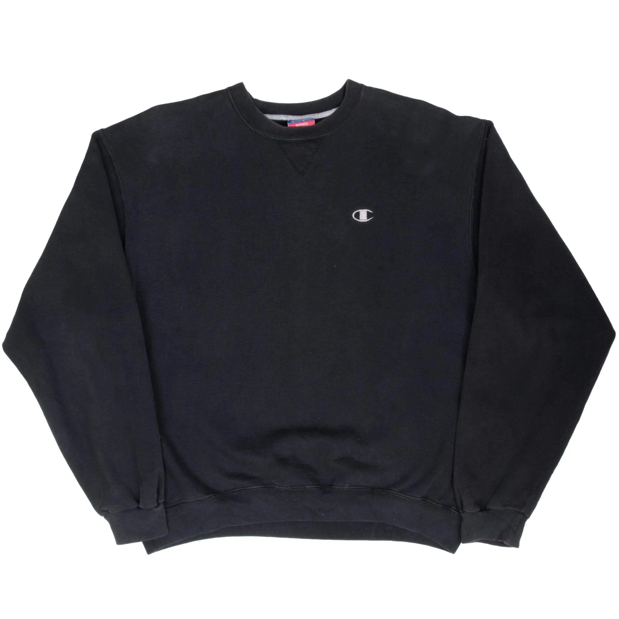 VINTAGE CHAMPION CLASSIC BLACK SWEATSHIRT 2000S XL