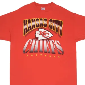 VINTAGE NFL KANSAS CITY CHIEFS 1995 TEE SHIRT SIZE 2XL MADE IN USA