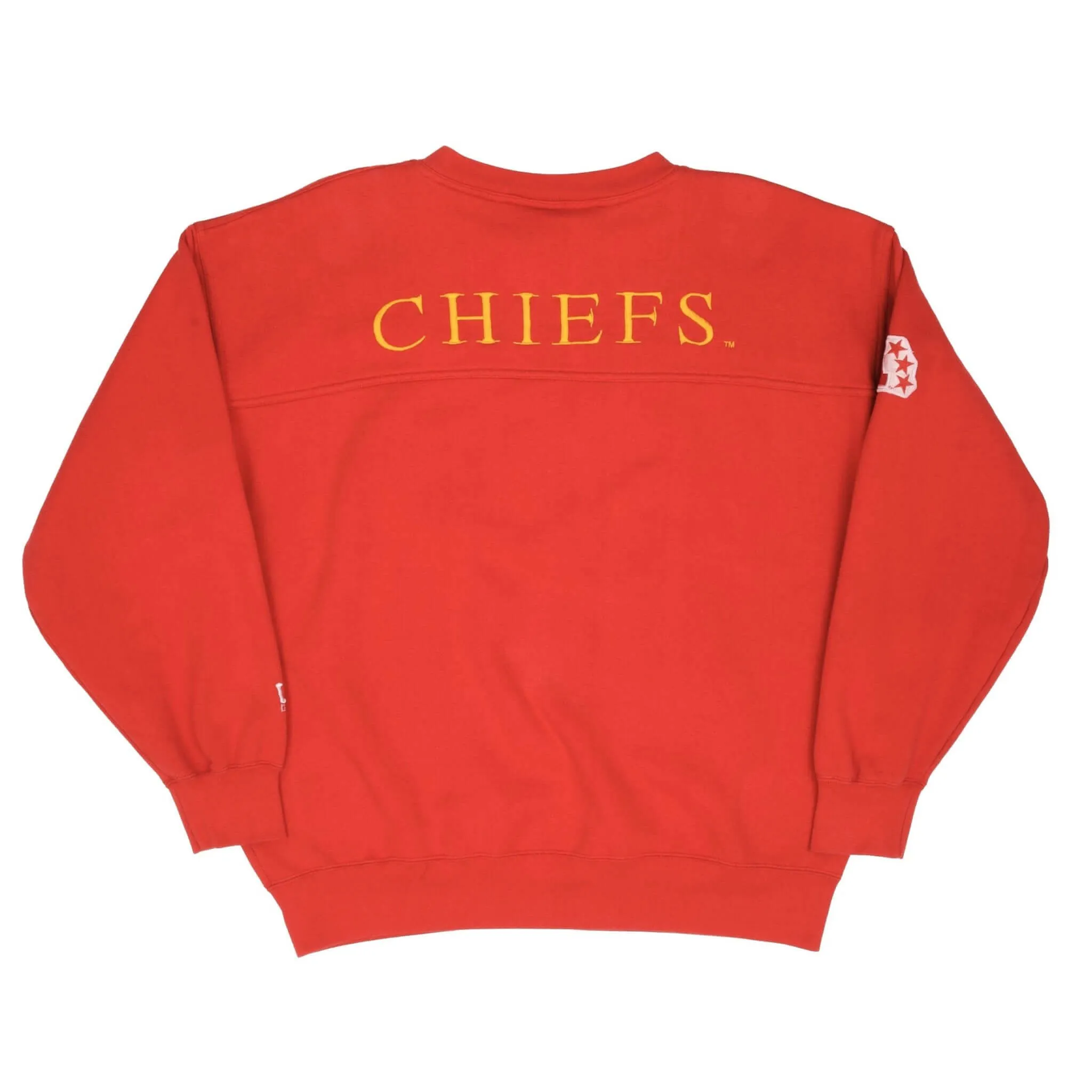 VINTAGE NFL KANSAS CITY CHIEFS EMBROIDERED SWEATSHIRT LARGE 1990S