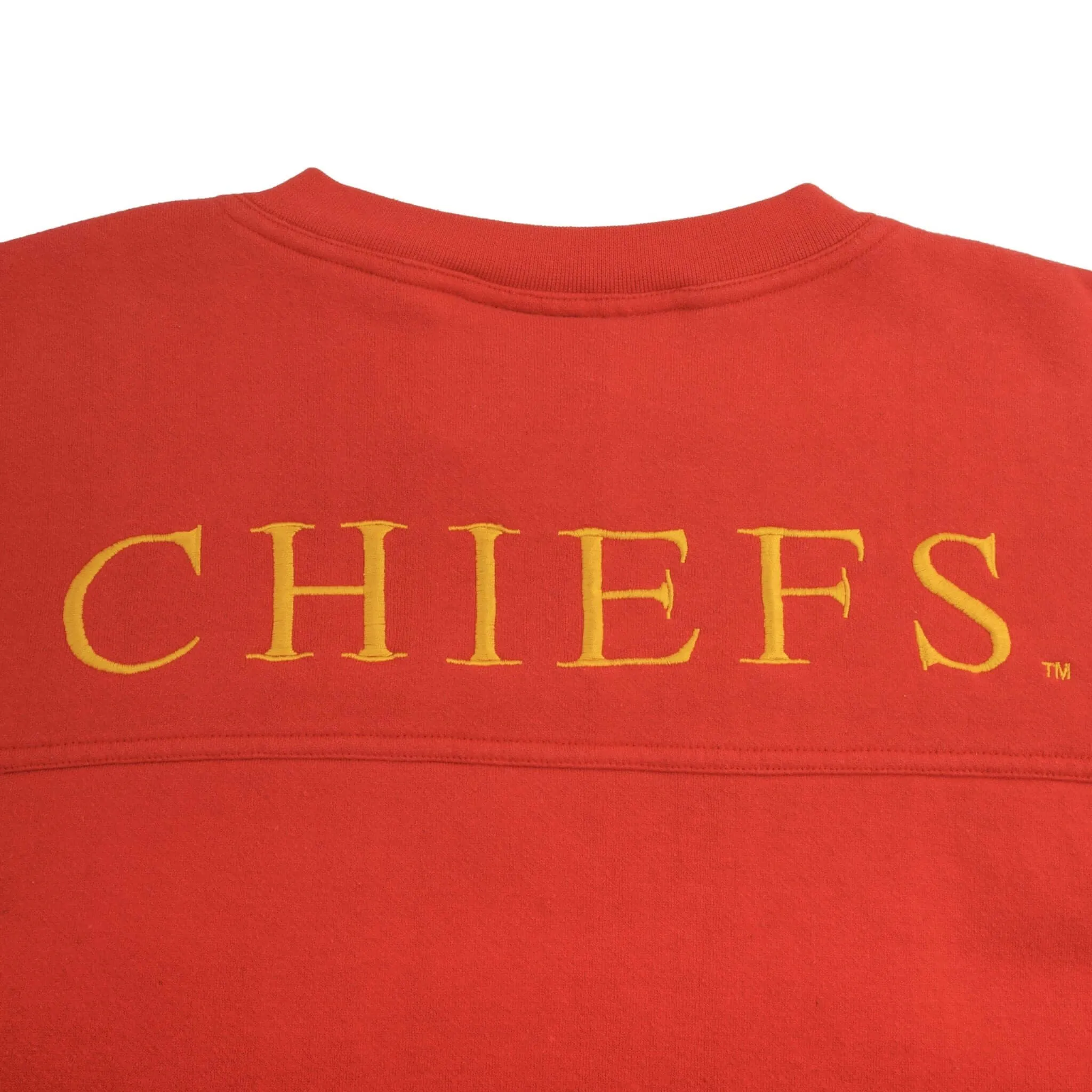 VINTAGE NFL KANSAS CITY CHIEFS EMBROIDERED SWEATSHIRT LARGE 1990S