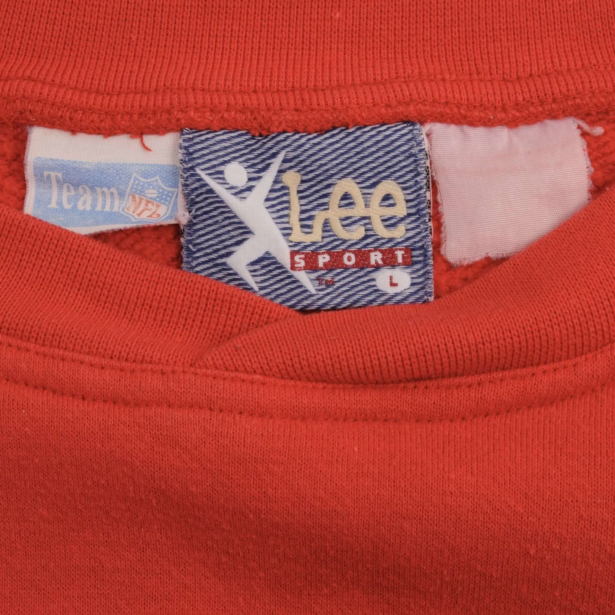 VINTAGE NFL KANSAS CITY CHIEFS EMBROIDERED SWEATSHIRT LARGE 1990S