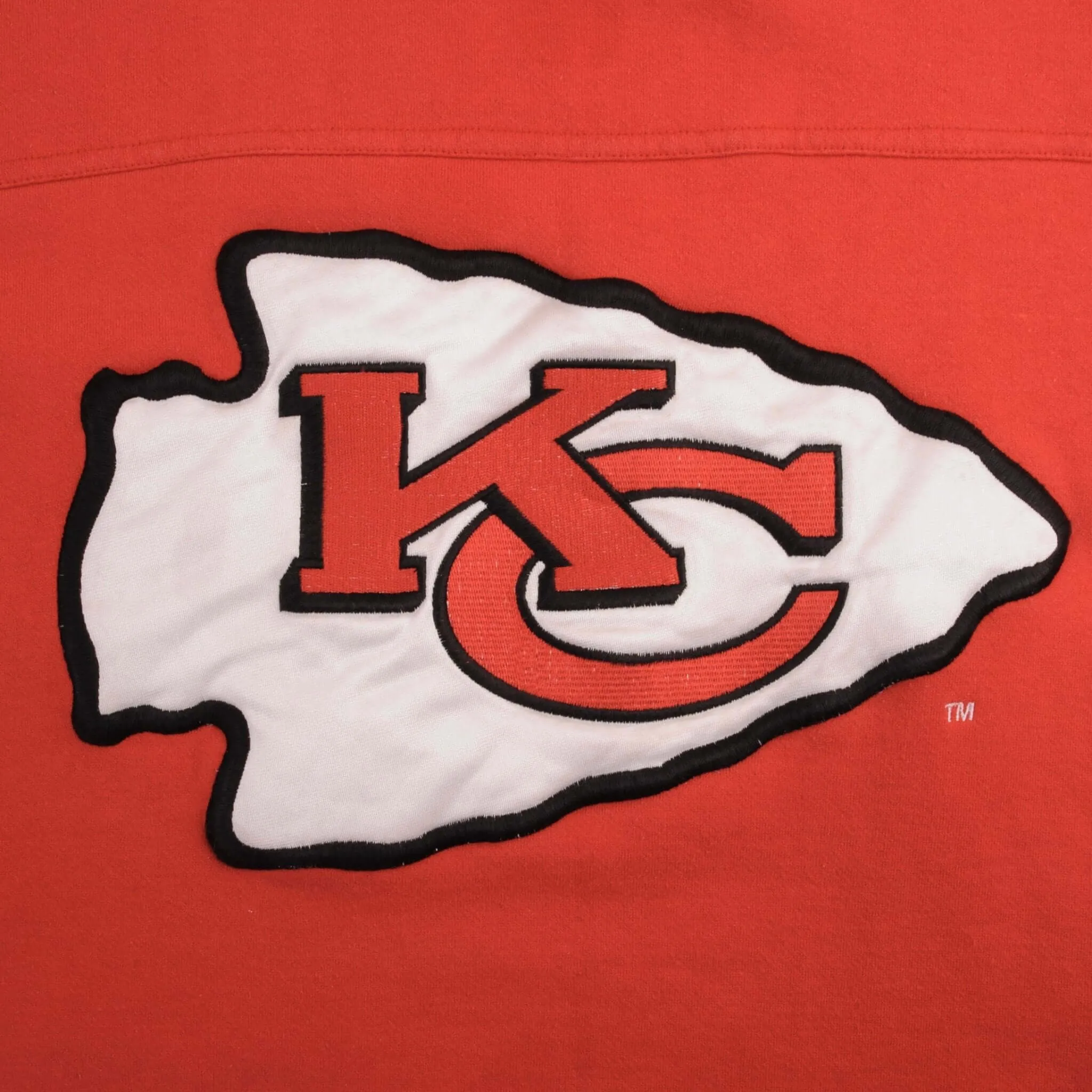 VINTAGE NFL KANSAS CITY CHIEFS EMBROIDERED SWEATSHIRT LARGE 1990S
